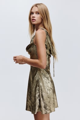 Cowl-Neck Dress