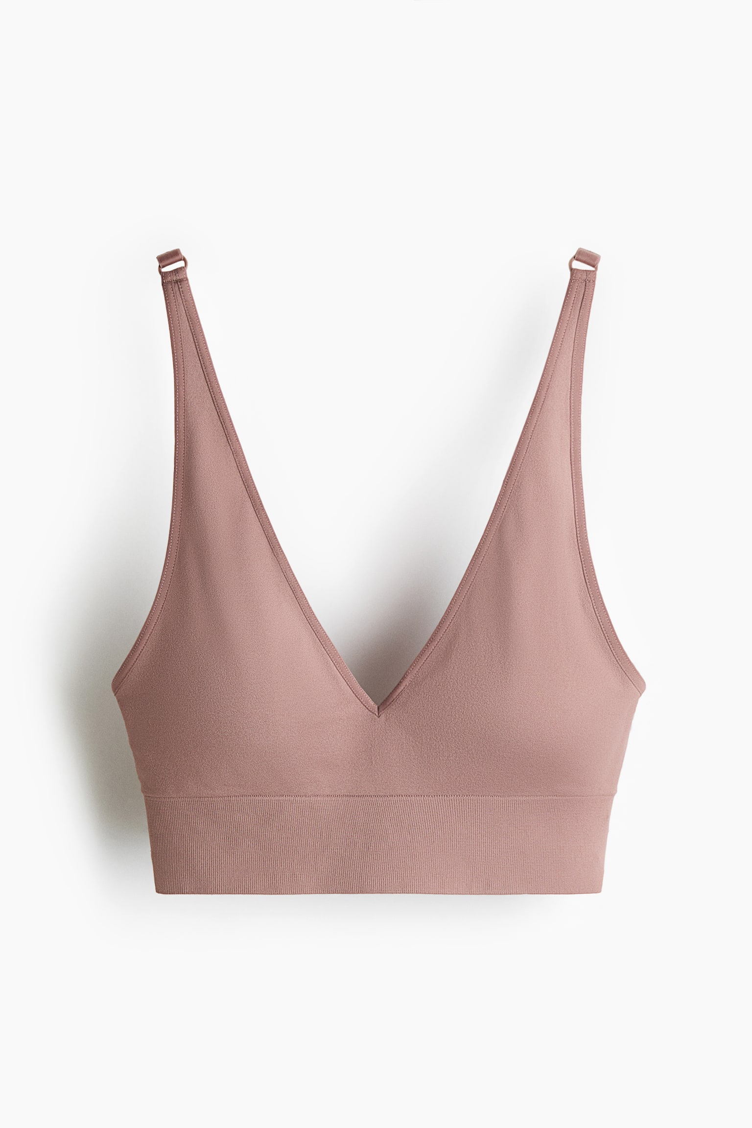 Seamless Padded Soft bra - Old rose/Black/White - 1