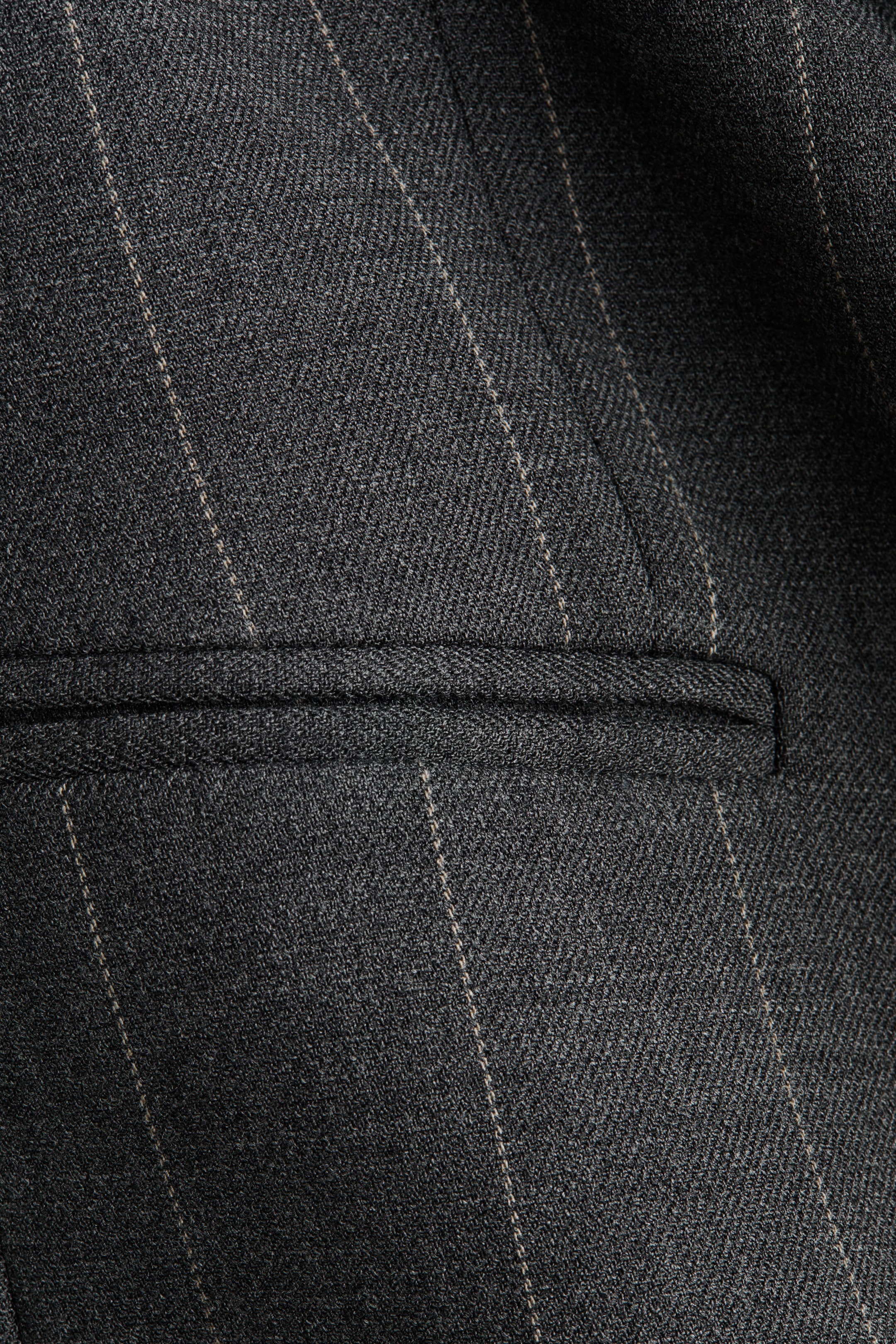 Ampliar la imagen: Wrap blazer - Dark grey/Pinstriped - Ladies | H&M MX 2