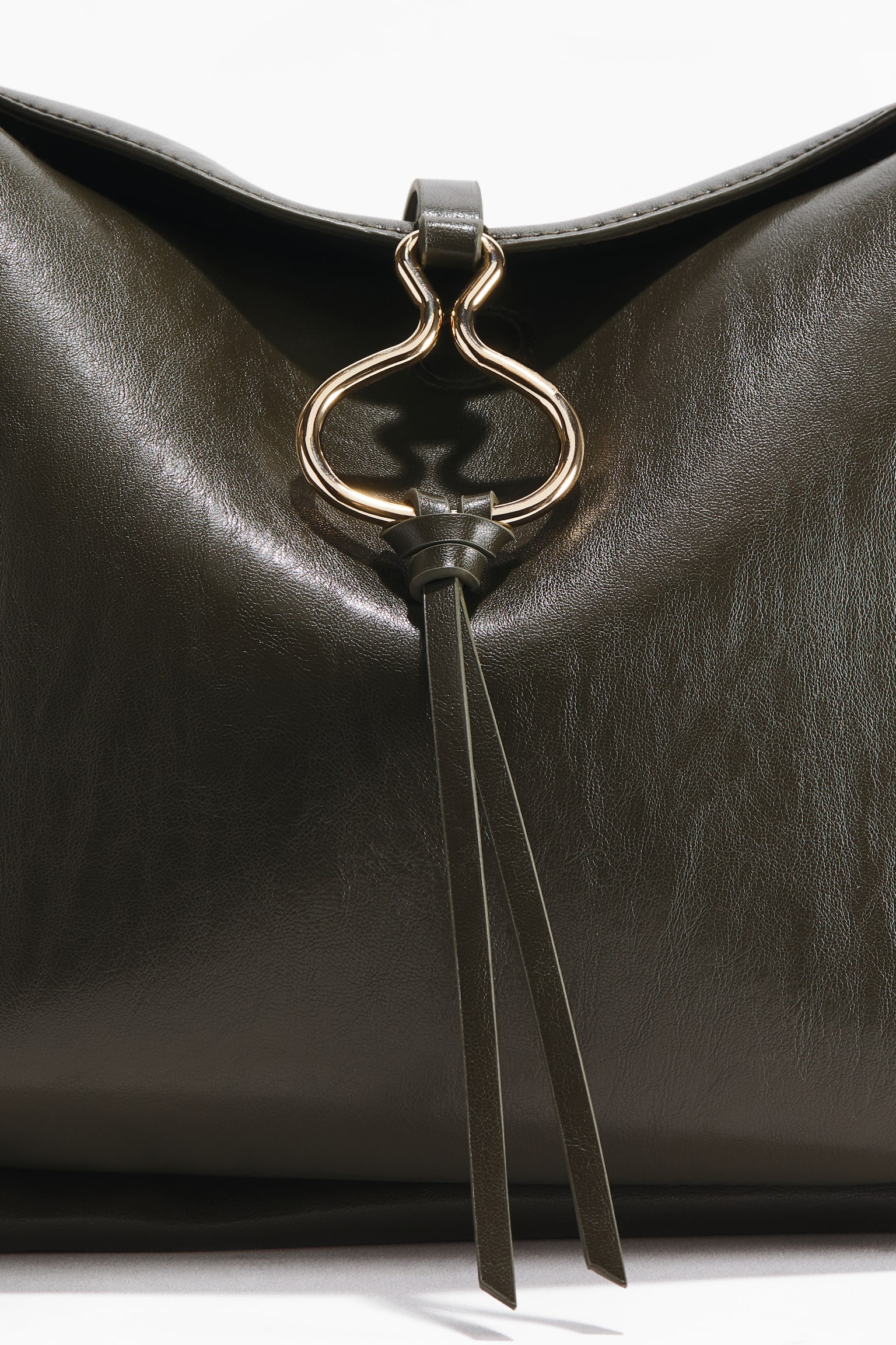 單肩包 - 深綠色/黑色 - 4