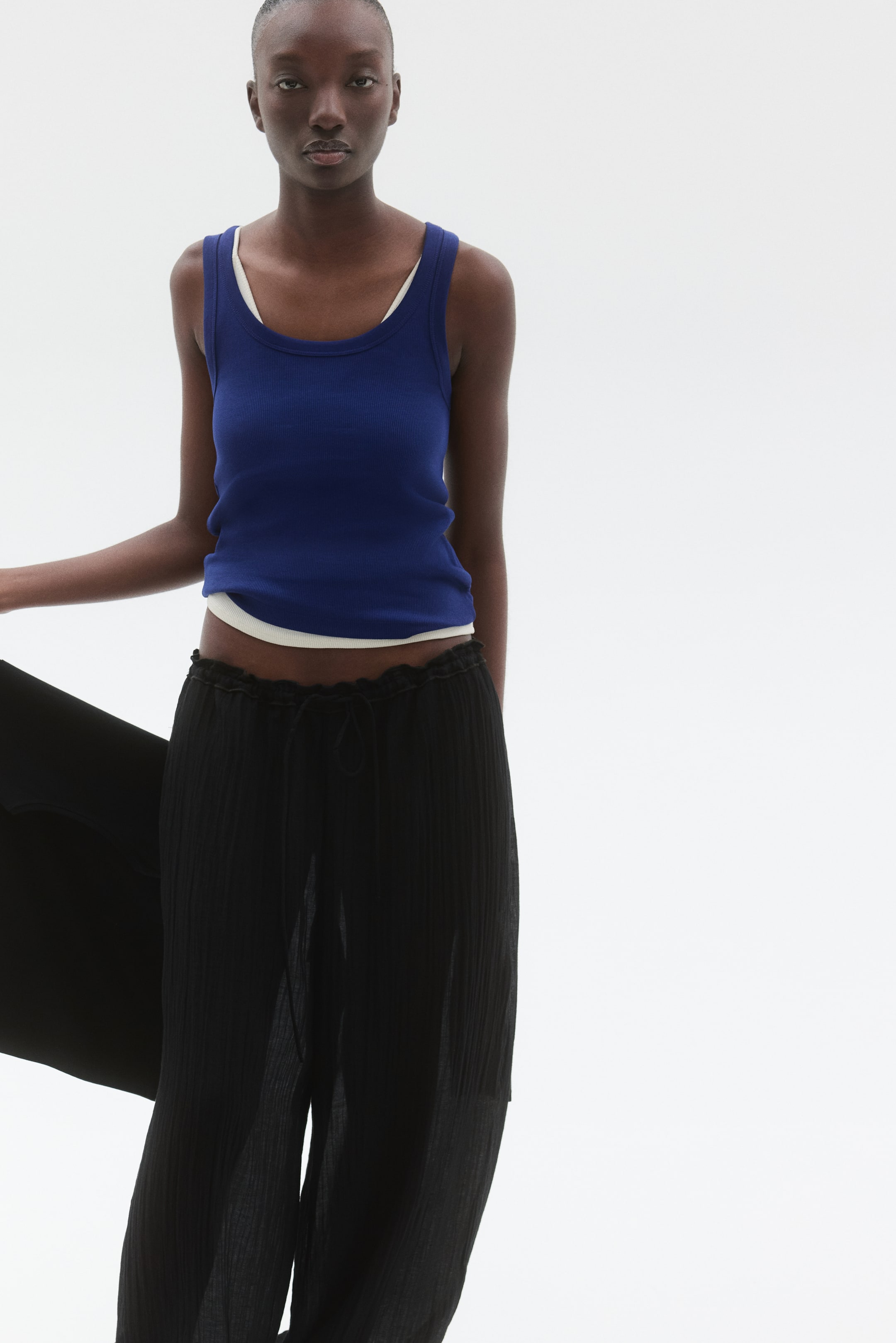Женские топы H&M Ribbed Tank Top — фото 4