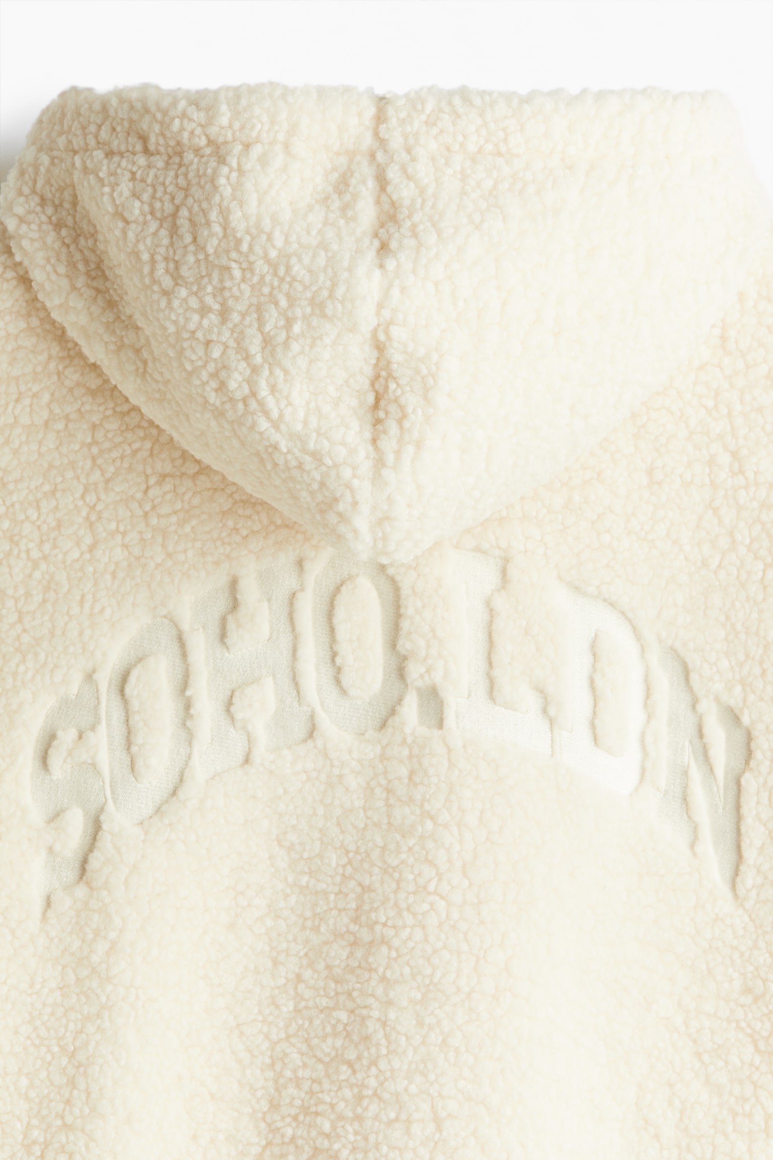 Loose Fit Teddy zip-through hoodie - Cream/SOHO - 6