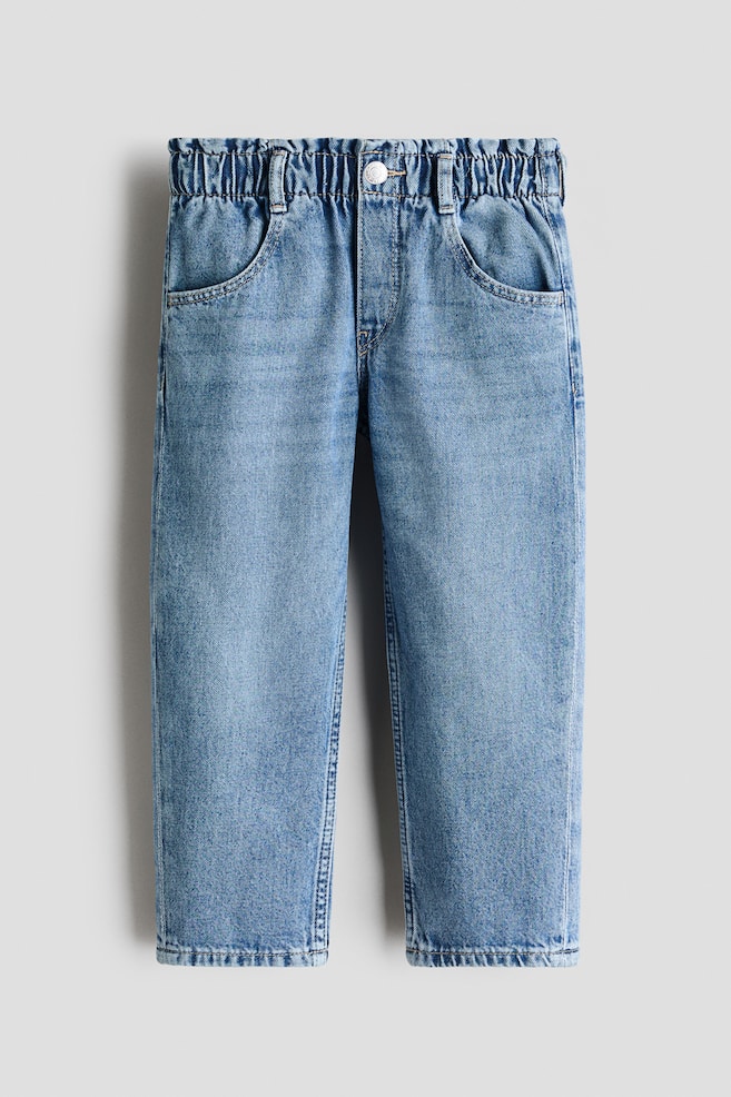 Paperbagjeans - Relaxed Fit - Denimblauw/Lichtroze/stippen/Licht denimblauw/Licht denimblauw/Lichtroze/Licht denimblauw/Denimzwart - 1