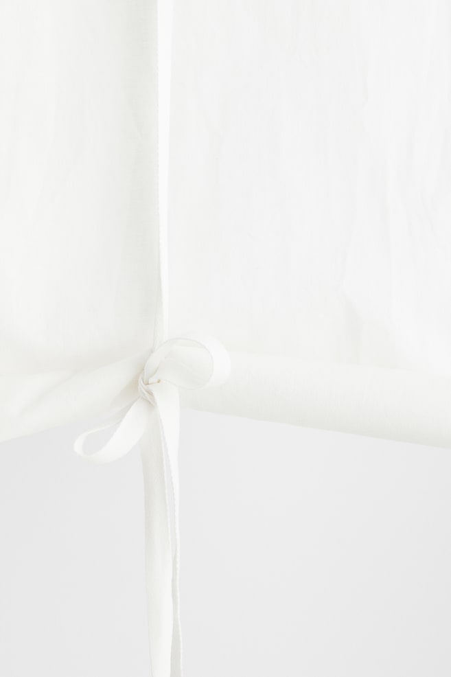 Linen-blend roll-up curtain - White/Light beige/Light greige/Sage green - 6