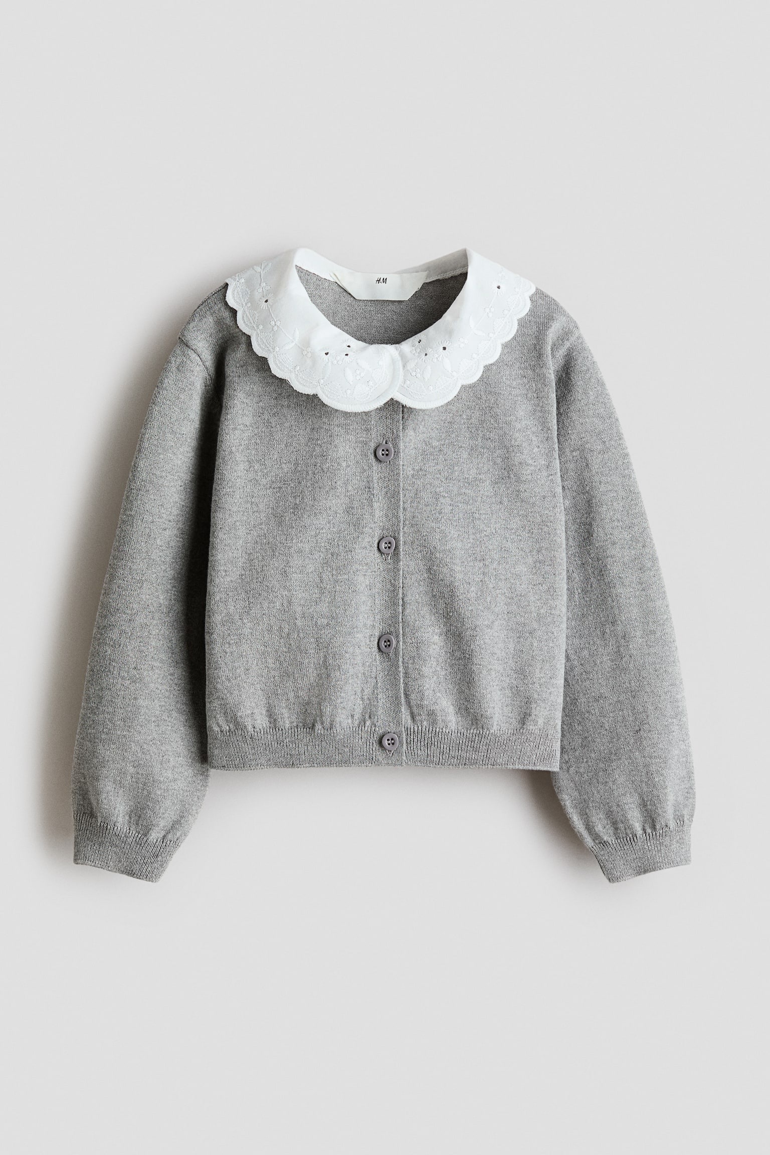 Cardigan with Collar - 1