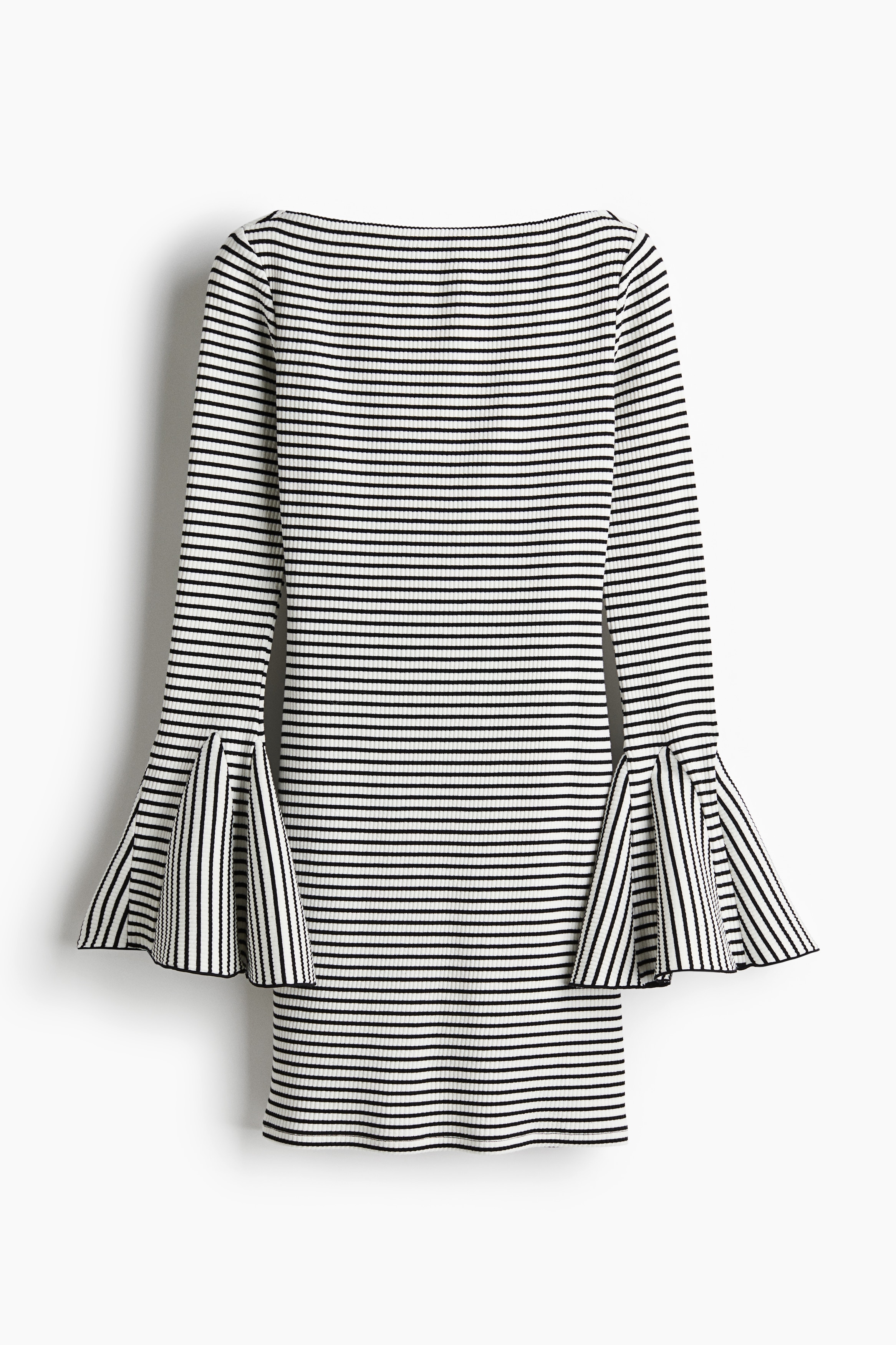Trumpet-Sleeved Ribbed Dress from H&M - $14.99