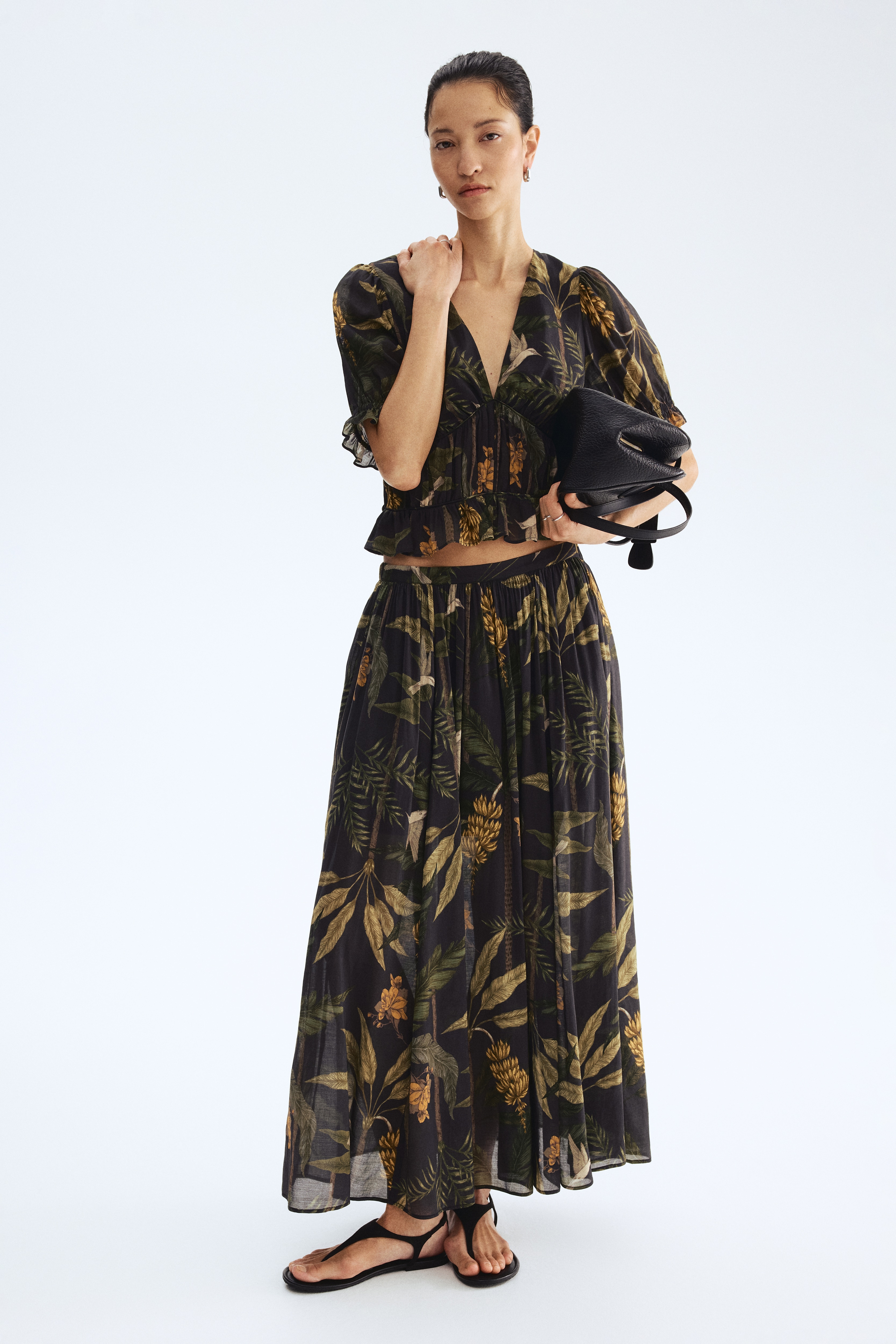 Loose-Fit Viscose-Blend Skirt from H&M - $44.99