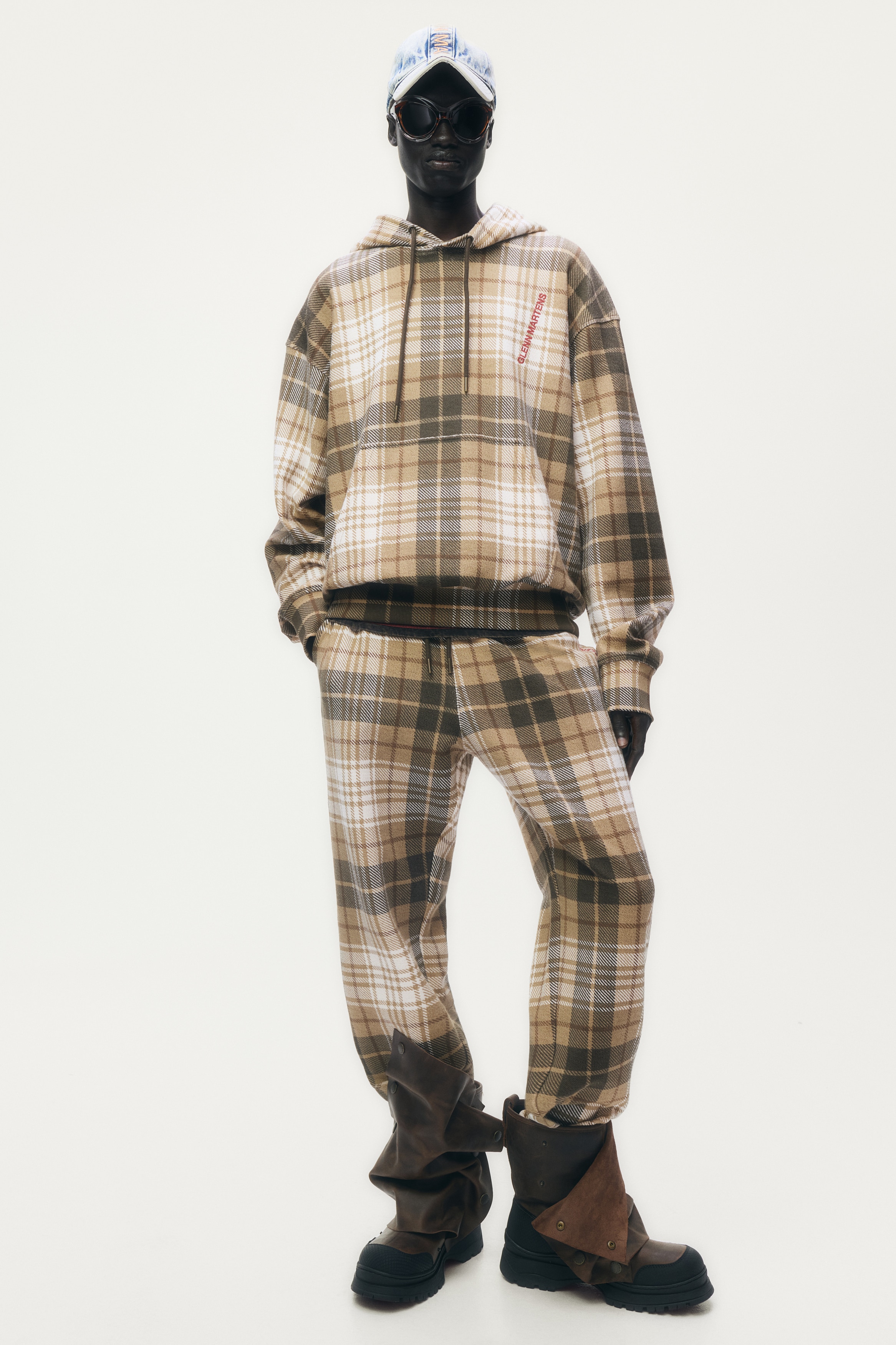 チェックスウェットパーカ - ベージュ - Men | H&M JP