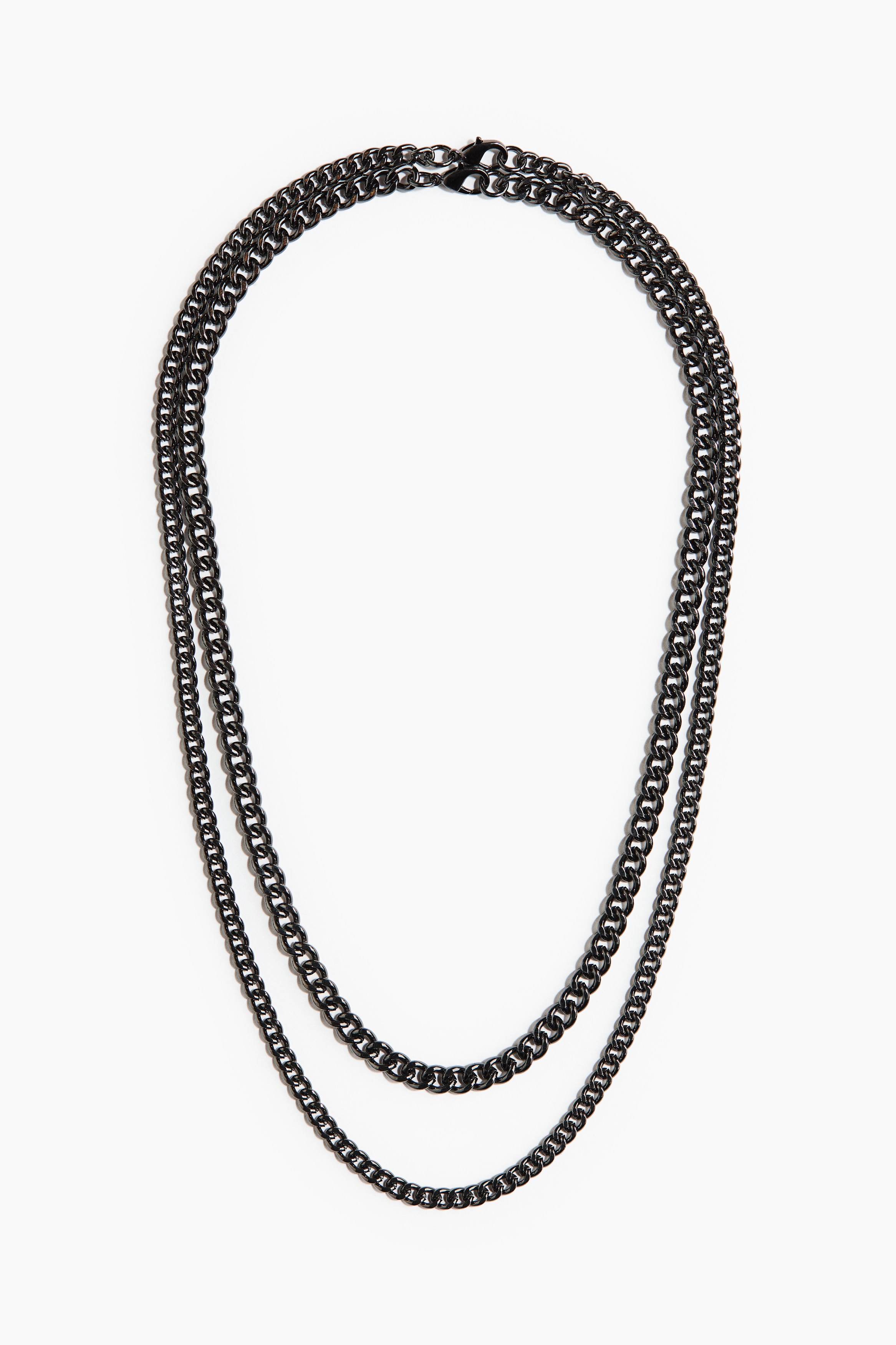 2-Pack Necklaces - Black - Men | H&M US