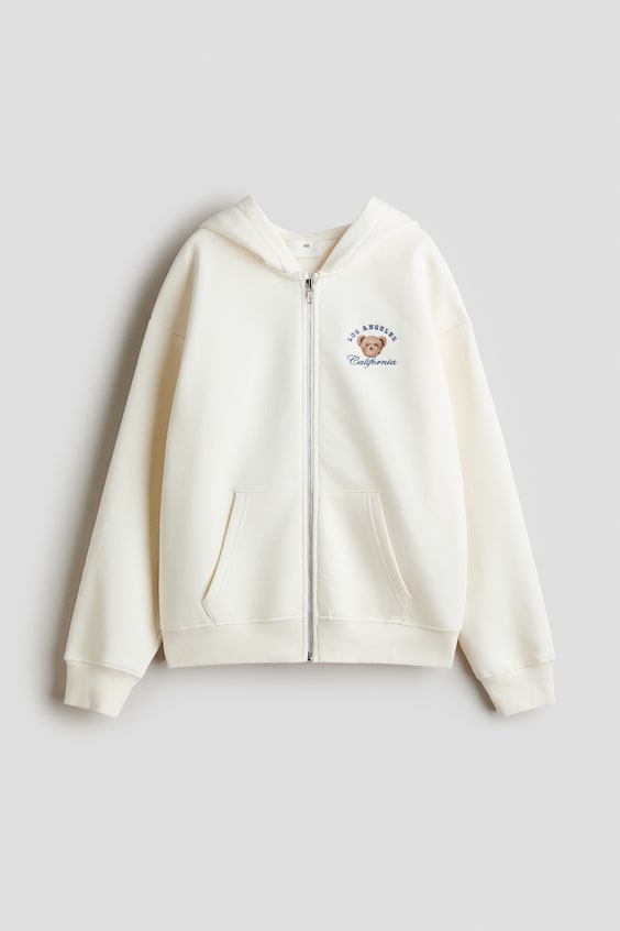 Детские куртки H&M Hooded Jacket with Embroidered Motif
