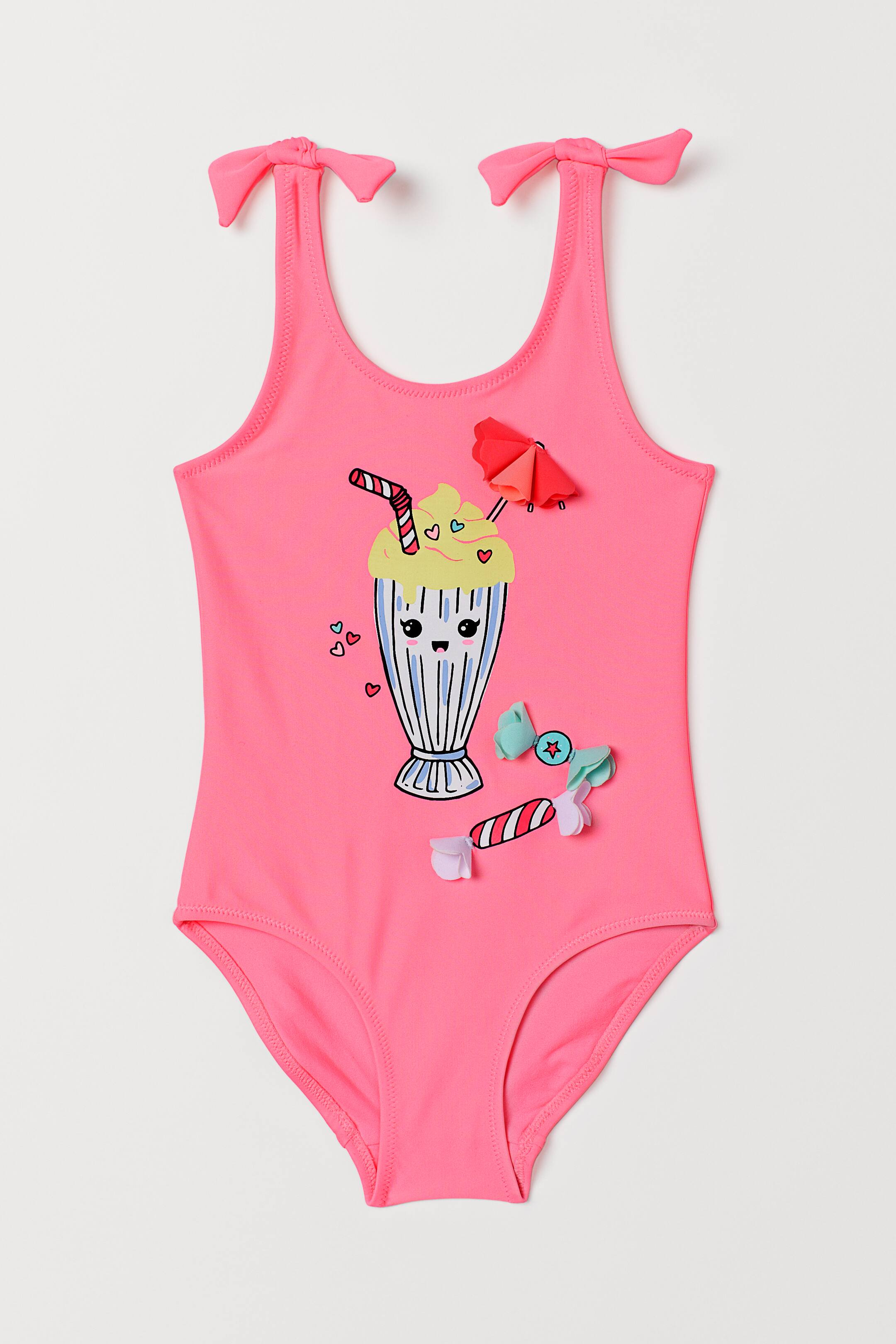 View larger image: Swimsuit - Neon pink - Kids | H&M 1