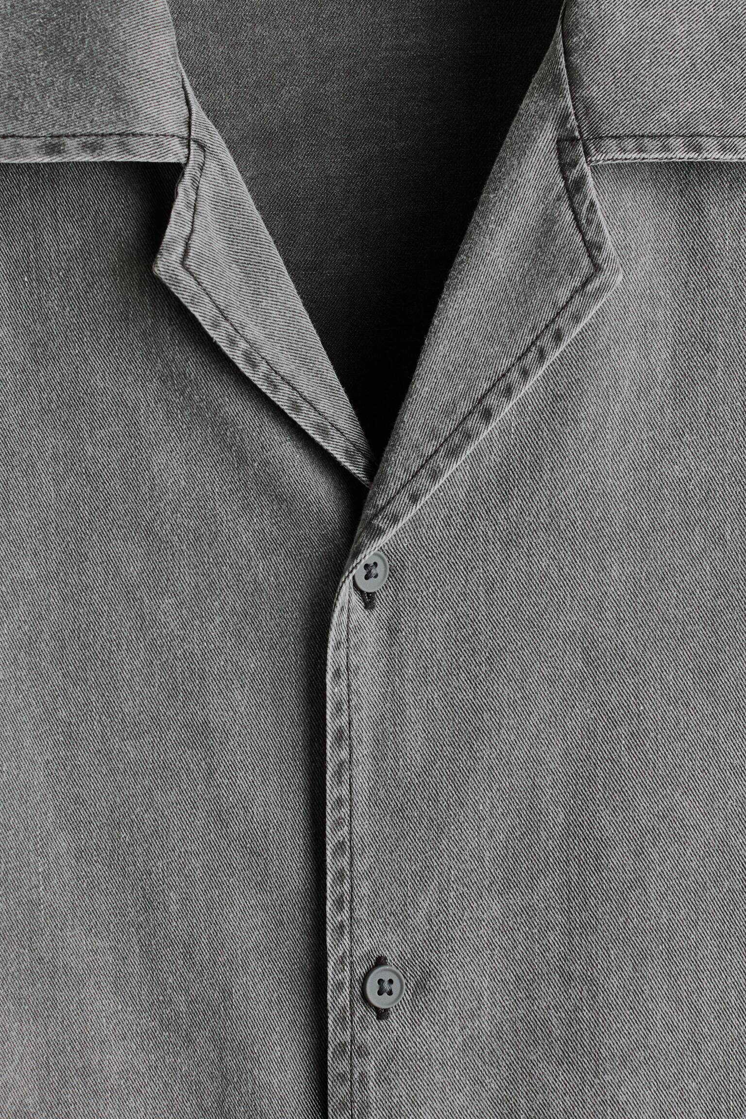 Loose Fit Resort shirt - Denim grey/Dark pink/Light denim blue - 5