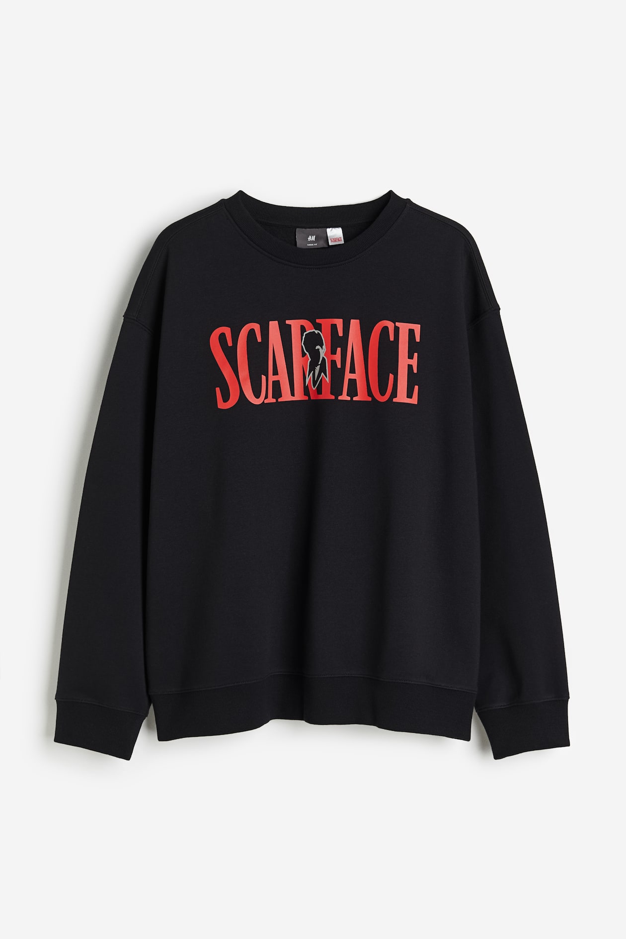 Felpa Loose Fit Nero/Scarface UOMO H&M CH