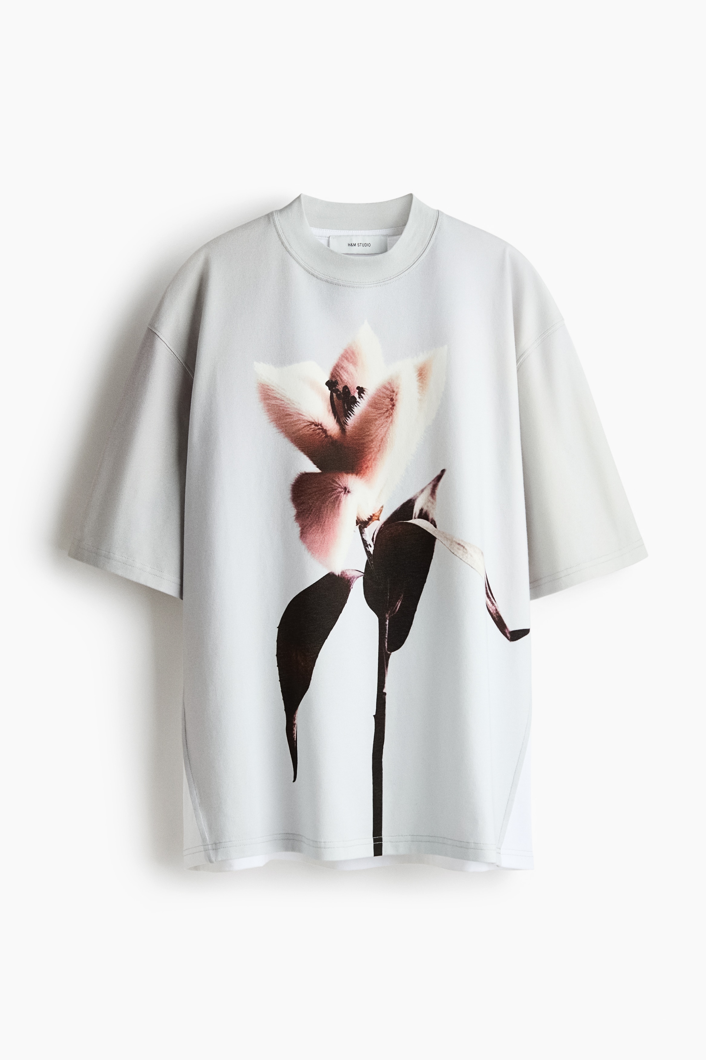 プリントTシャツ - ライトグレー