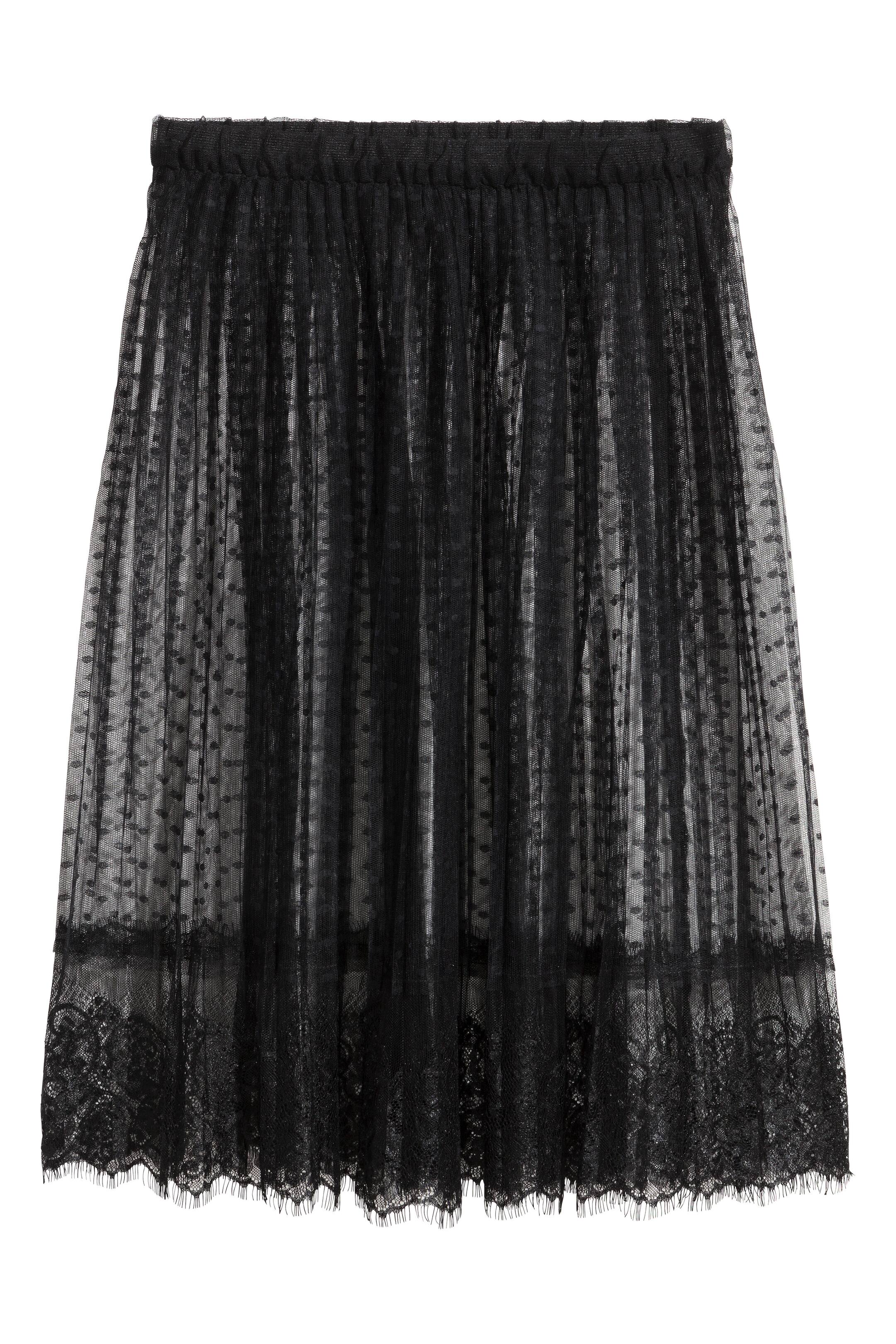 View larger image: Knee-length lace skirt - Black - Ladies | H&M GB 1