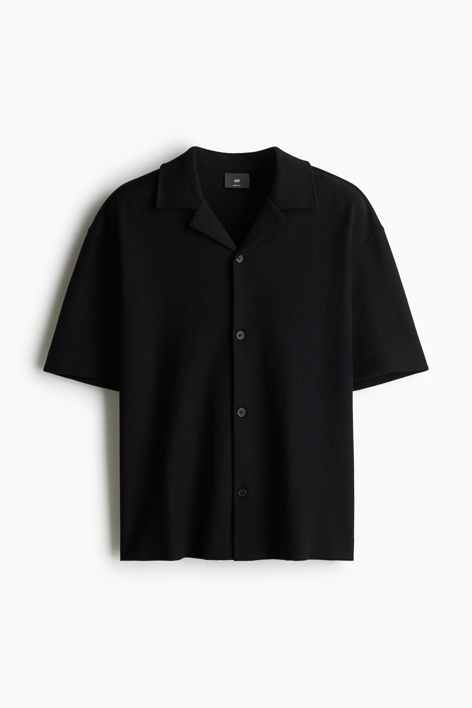 Loose Fit Resort shirt - Black/Dark grey/White - 2