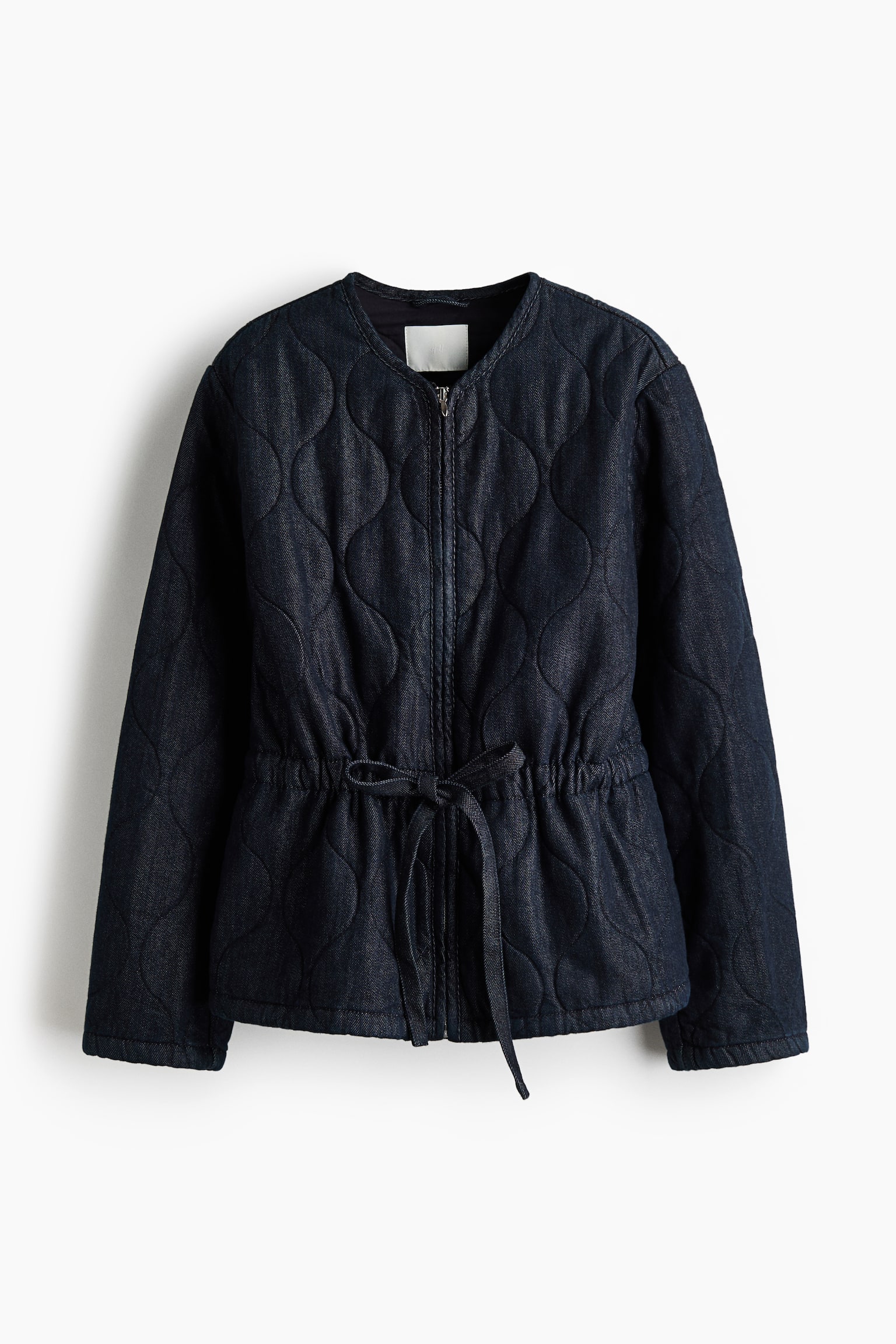 ז'קט ג'ינס קווילט - כחול ג'ינס כהה/כחול ג'ינס - 2