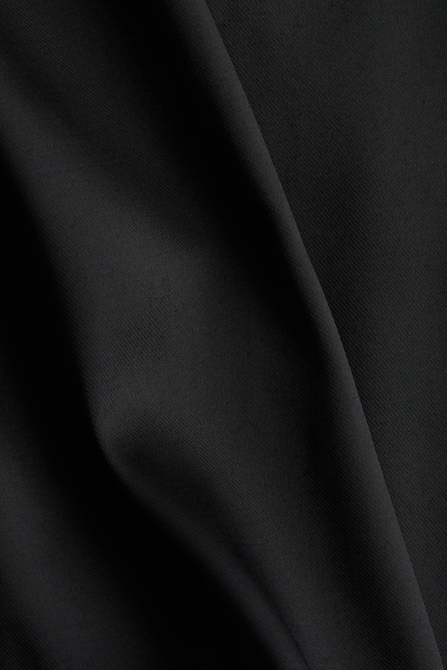 Fitted twill shirt - Black - 5
