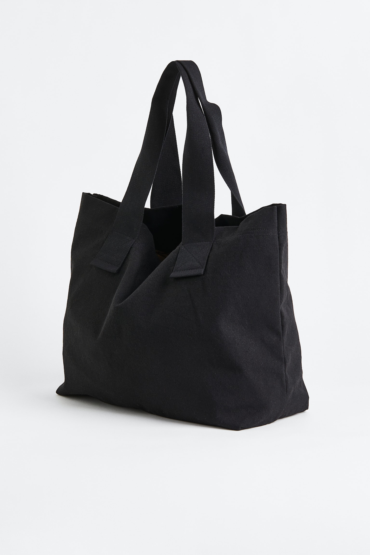 Canvas Shopper - Black/White - 2