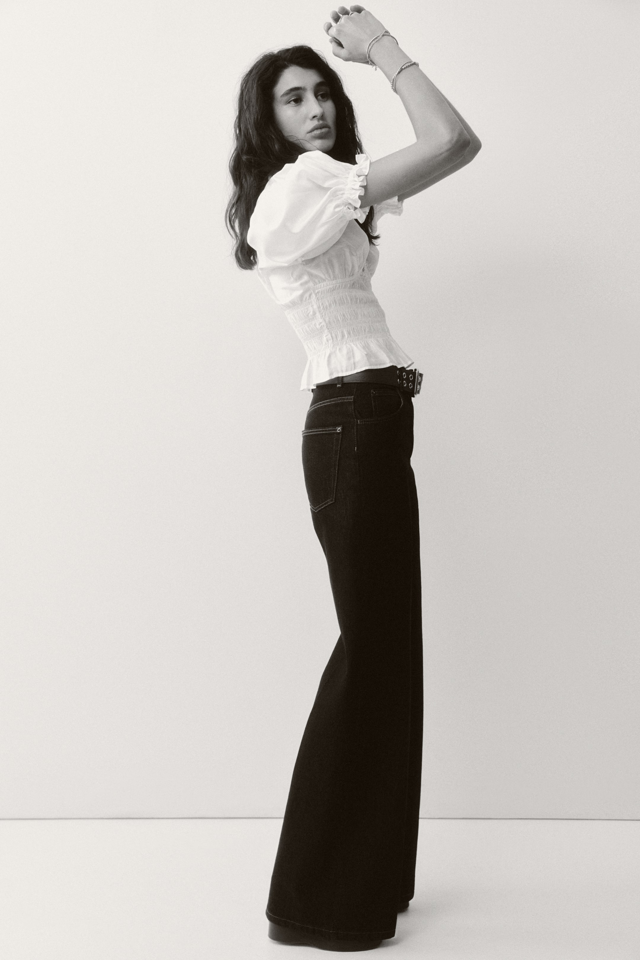 Женские блузки H&M Smocked-Waist Blouse — фото 6
