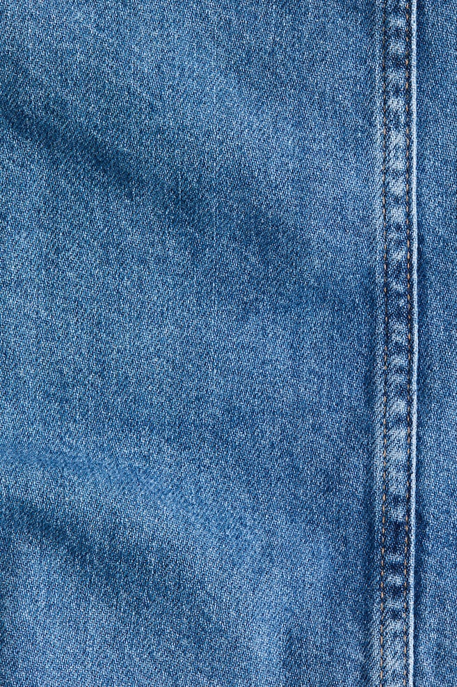 Denim skort - Denim blue/White/Black - 3