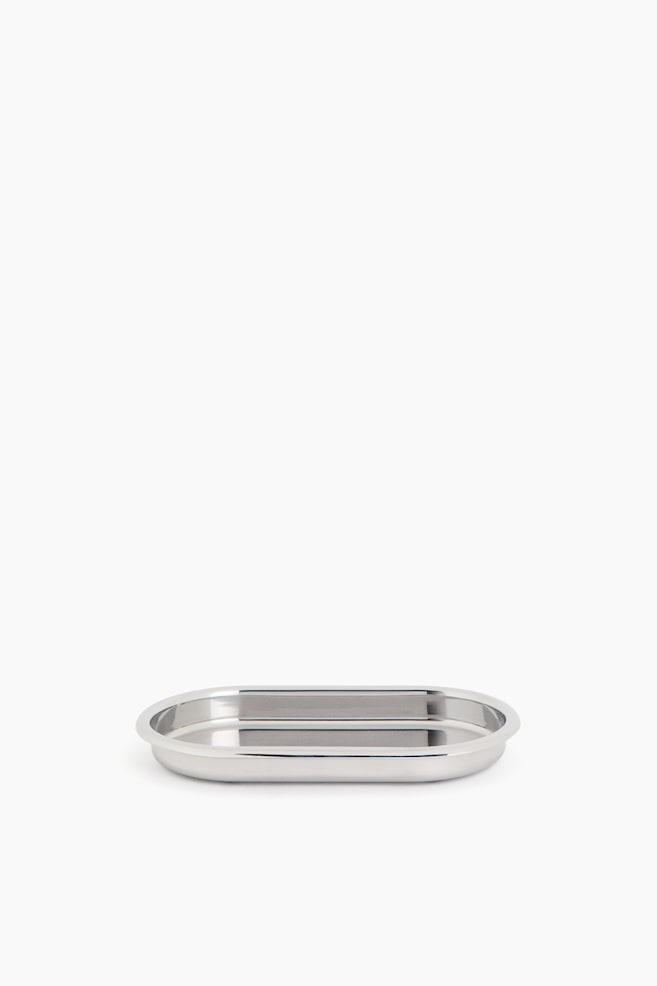 Small stainless steel tray - Silver-coloured - 1