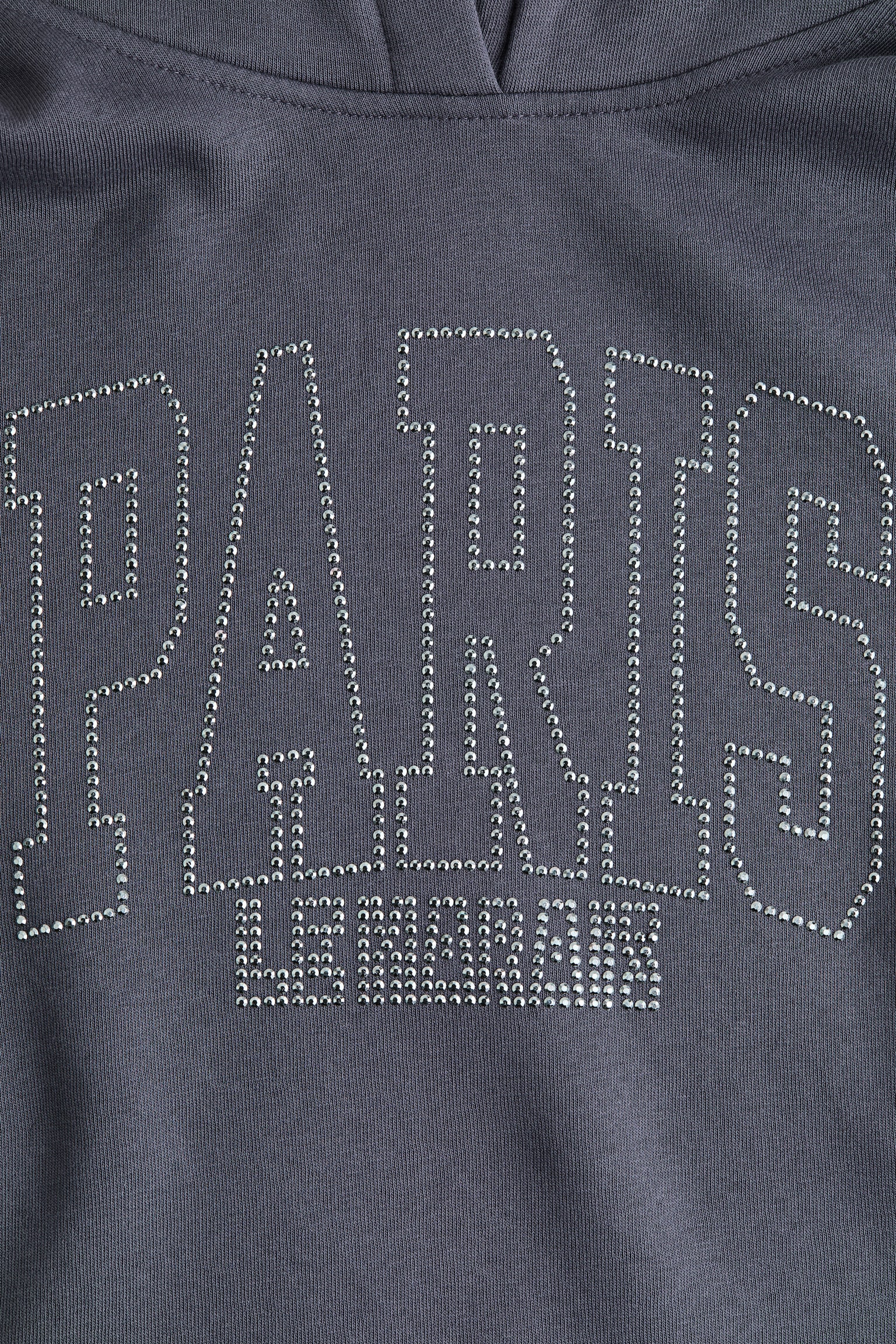 Bluza oversize z kapturem i motywem - Ciemnoszary melanż/Paris/Biały/Palermo/Biały/Ski Club/Jasnoszary melanż/Babeczka/Jasnofioletowy/Los Angeles - 2