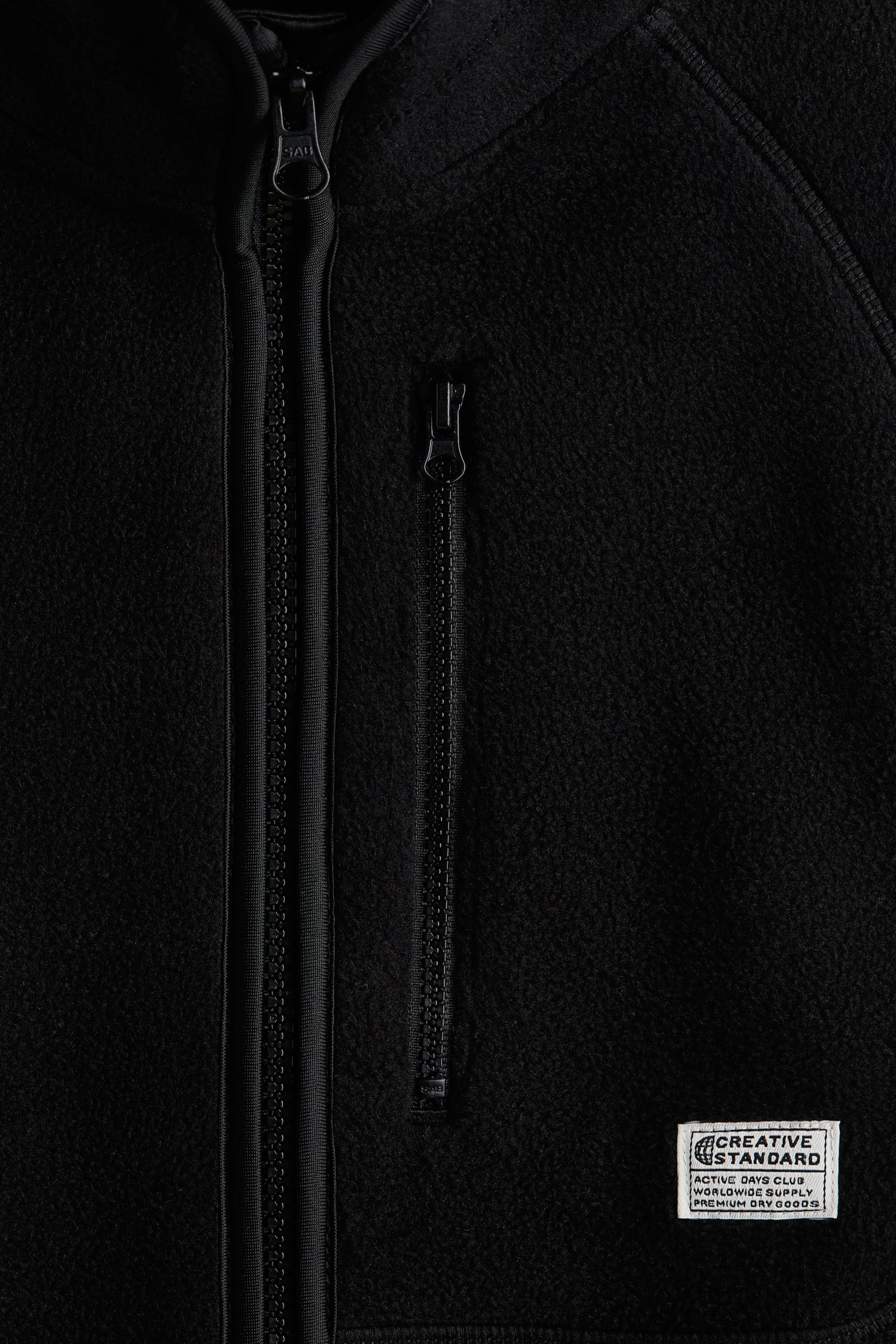 Fleece jacket - Black/Navy blue - 2