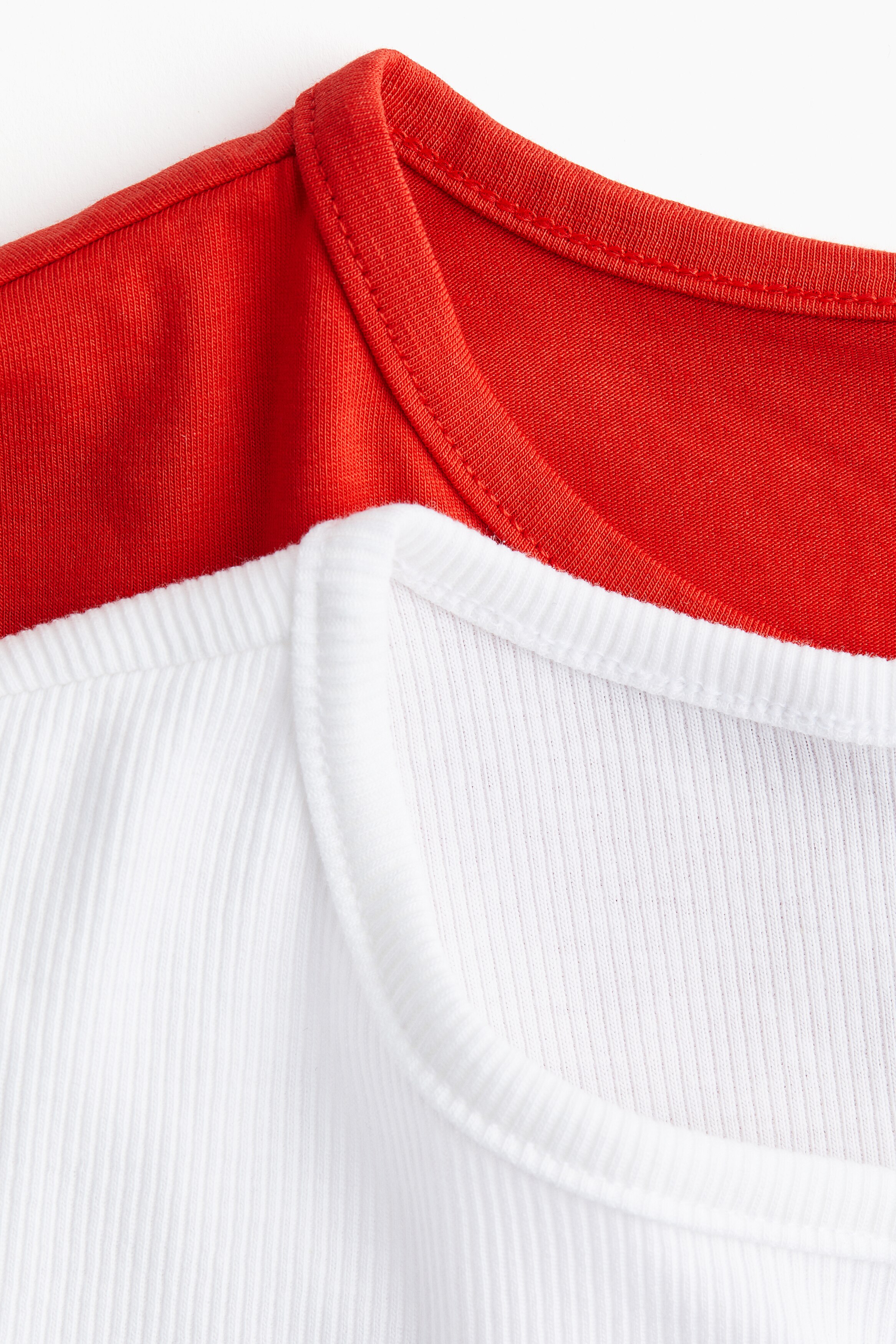 2-pack T-shirts Light blue/Black Ladies H&M IN