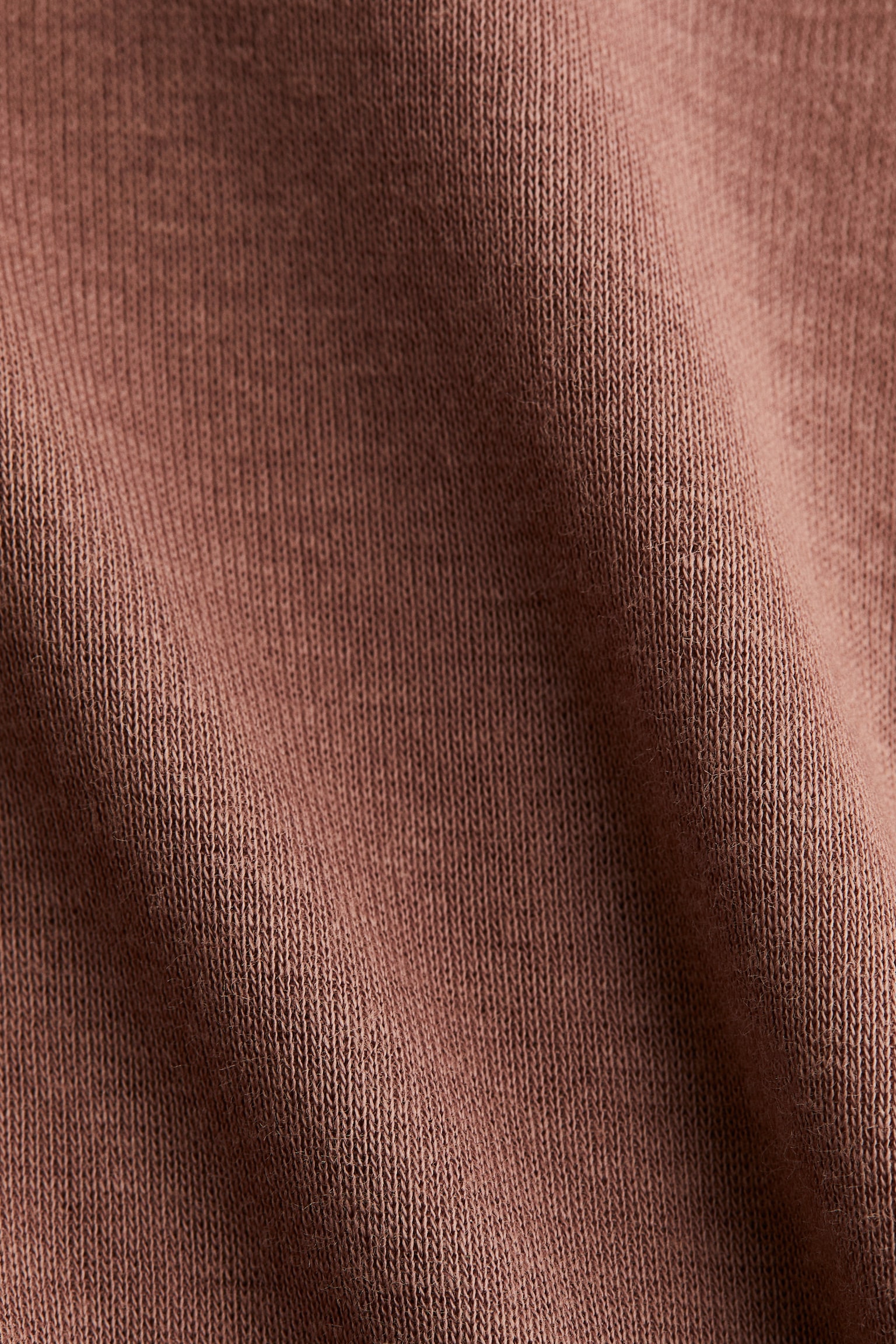 Top z bavlny pima - Tlumená růžová/Červená/Bílá/Hnědá - 4