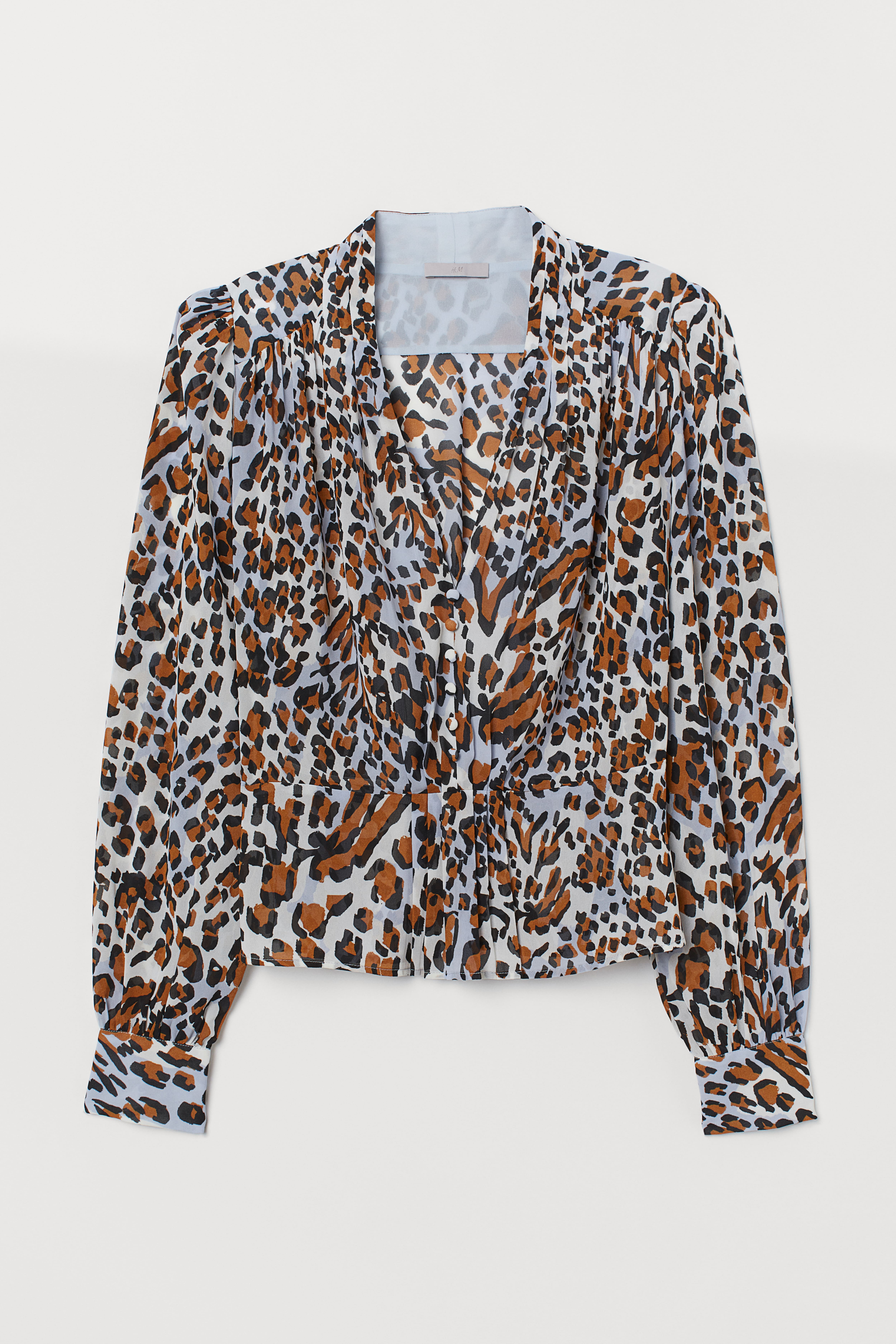 Leopard blouse h&m hotsell