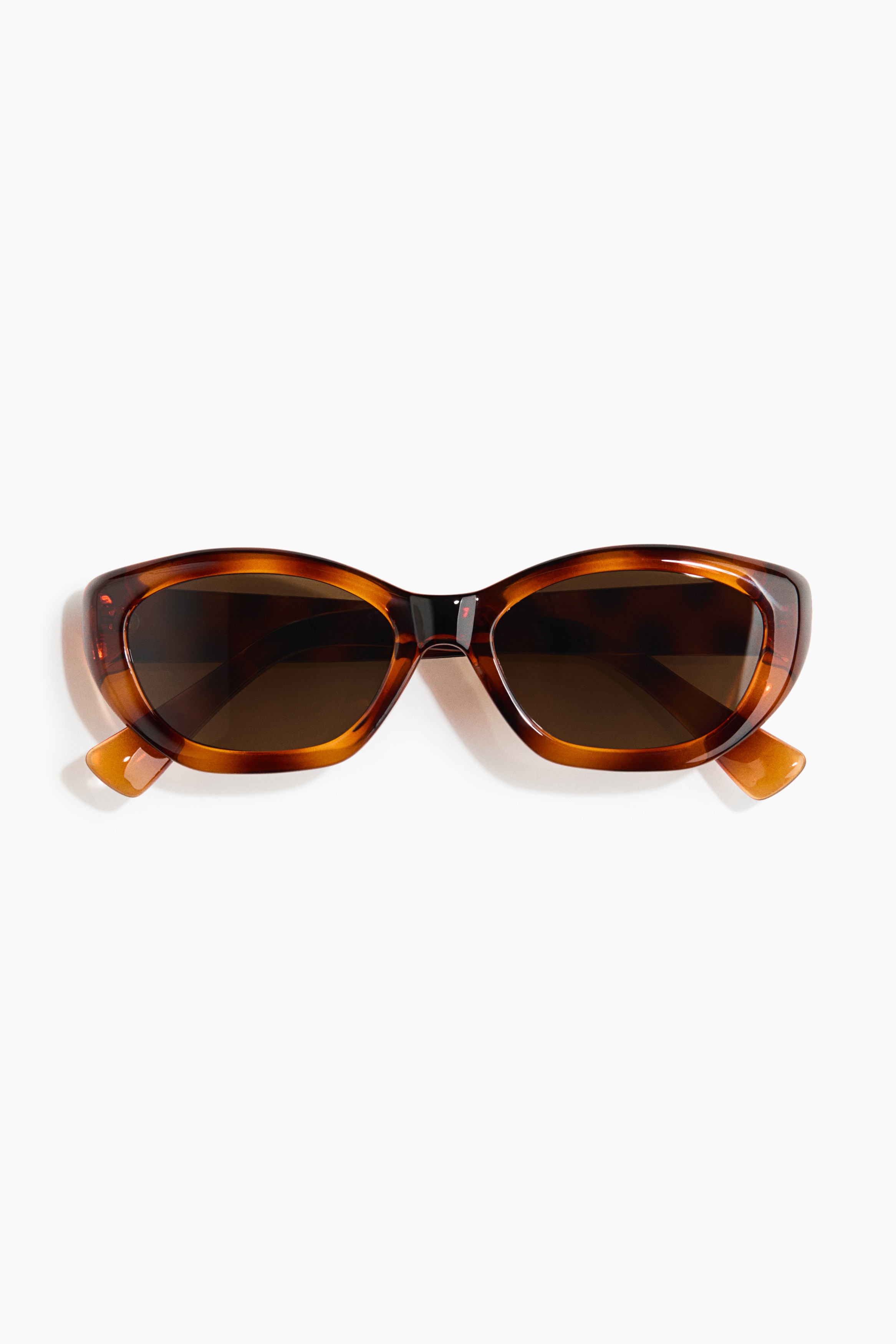 Cat-Eye Sunglasses - Brown/tortoiseshell pattern/Black