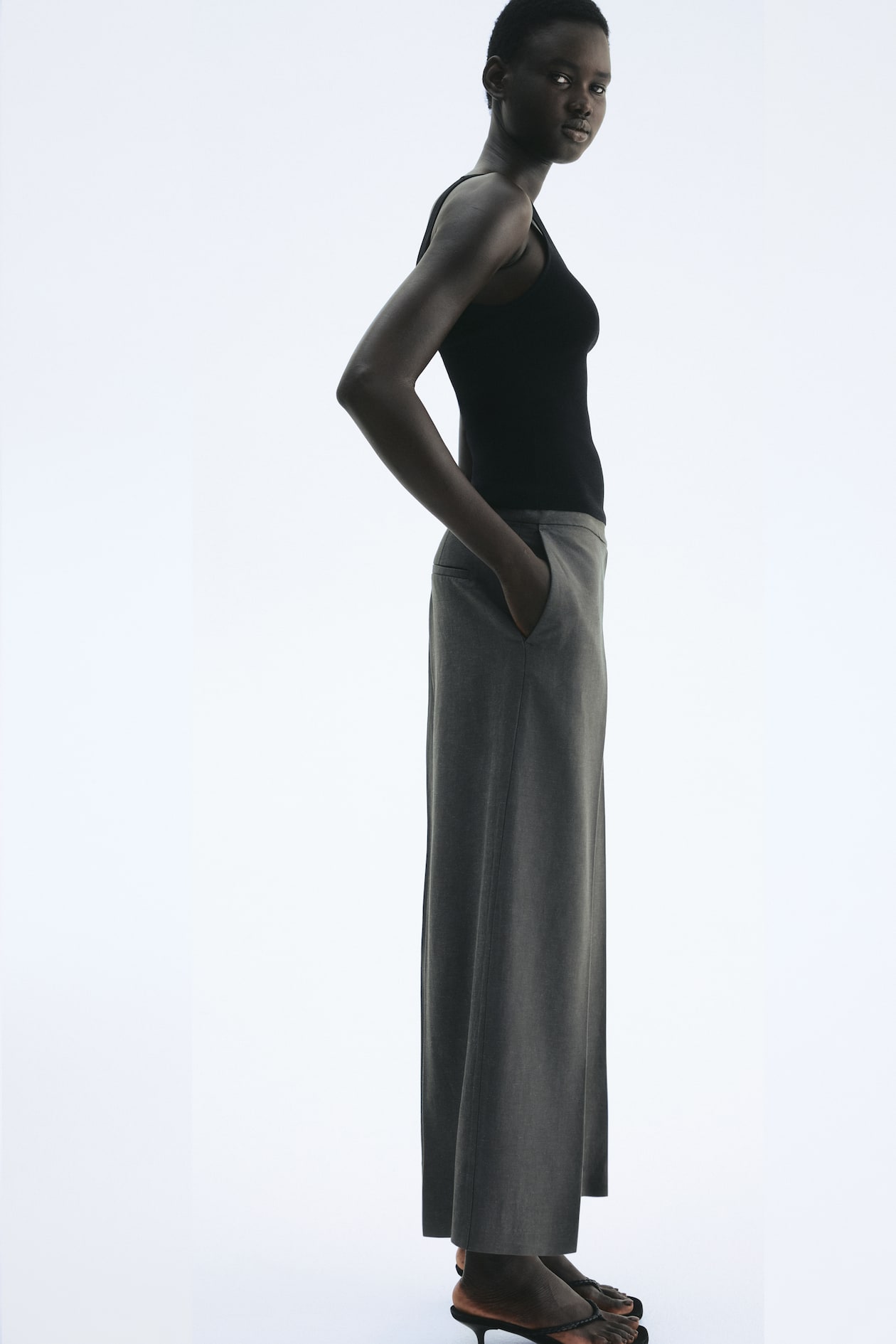 Dressy Linen-Blend Pants