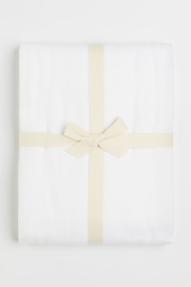 1-pack wide linen-blend curtain length - Hvid/Gul/Lys gråbeige - 6