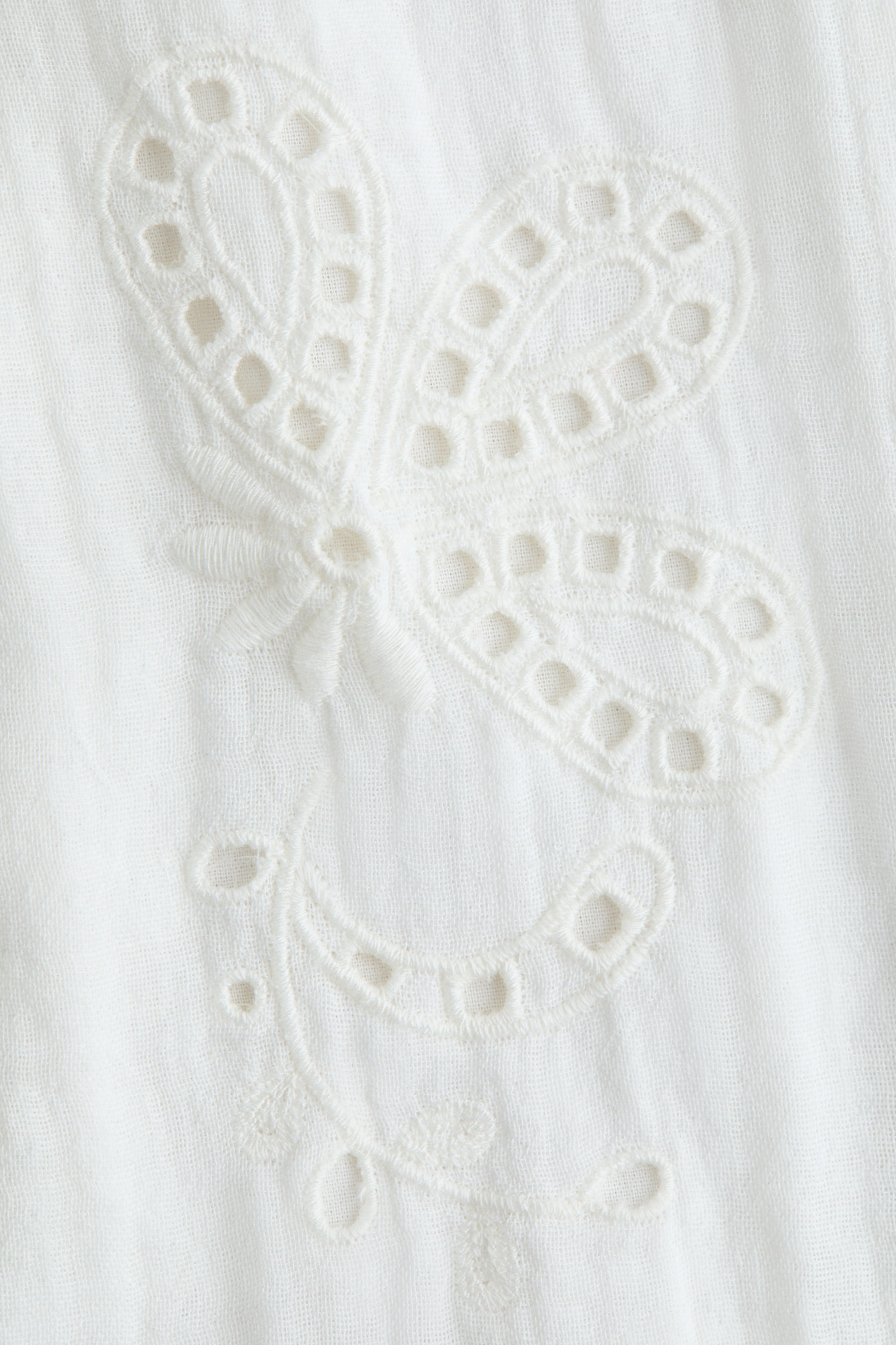 Blouse en mousseline avec broderie anglaise