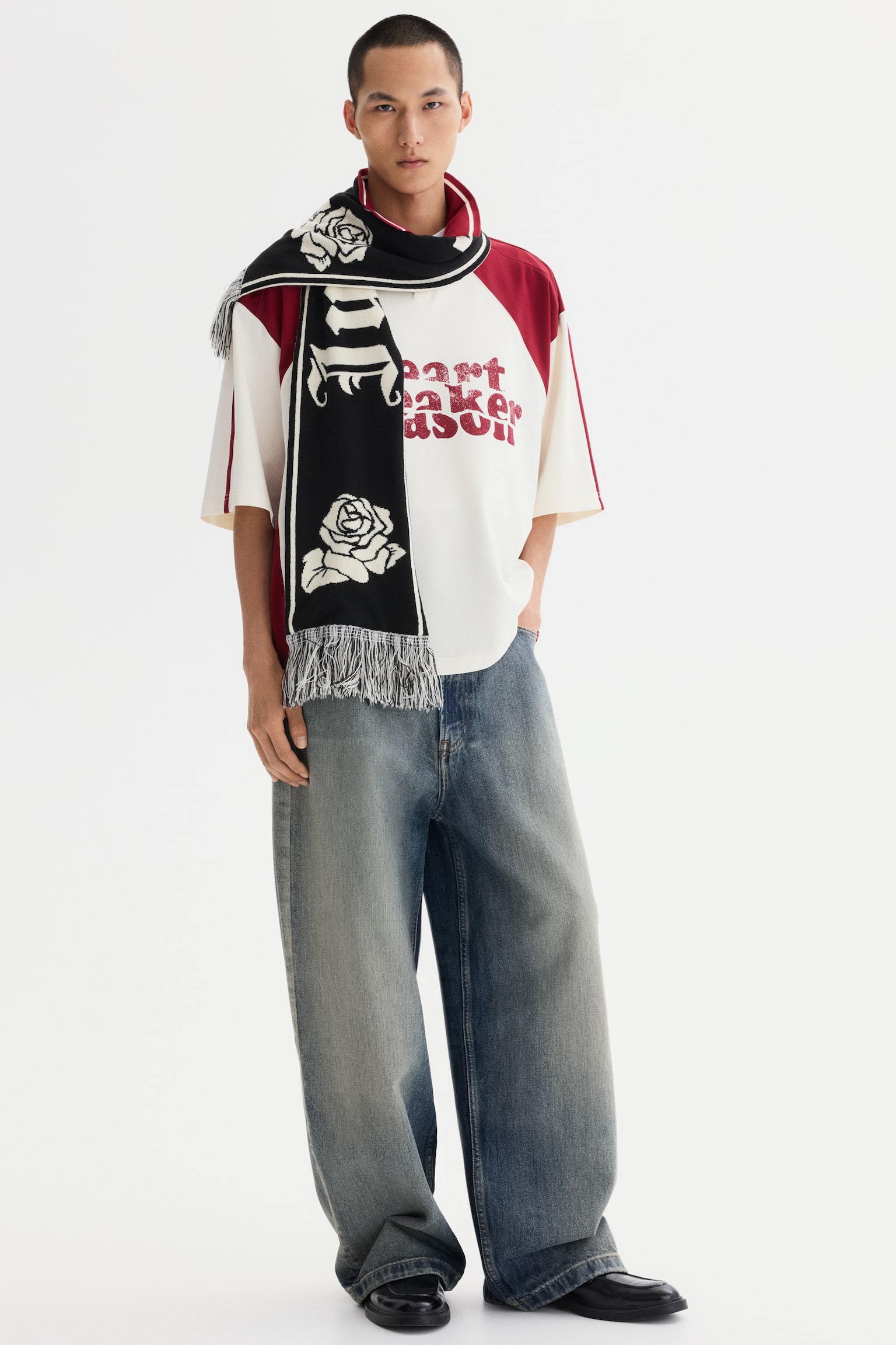 Oversized Fit Polo shirt - Crema/Heartbreaker Season/Rojo/Heartbreaker Season - 3