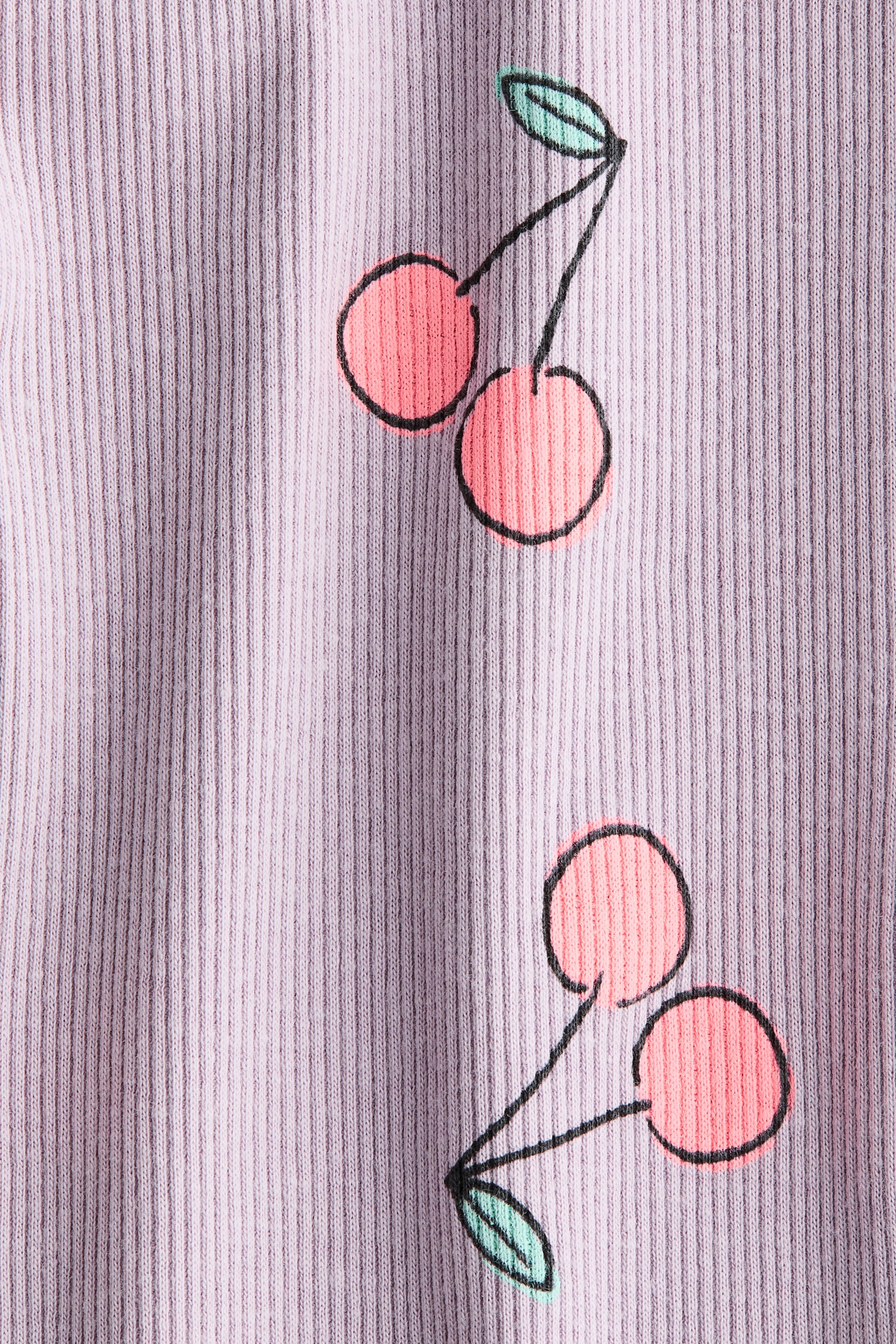 Flared Leggings - Light dusty purple/cherries/White/floral/Black/Light pink/unicorns/Beige/leopard print/Blue - 2