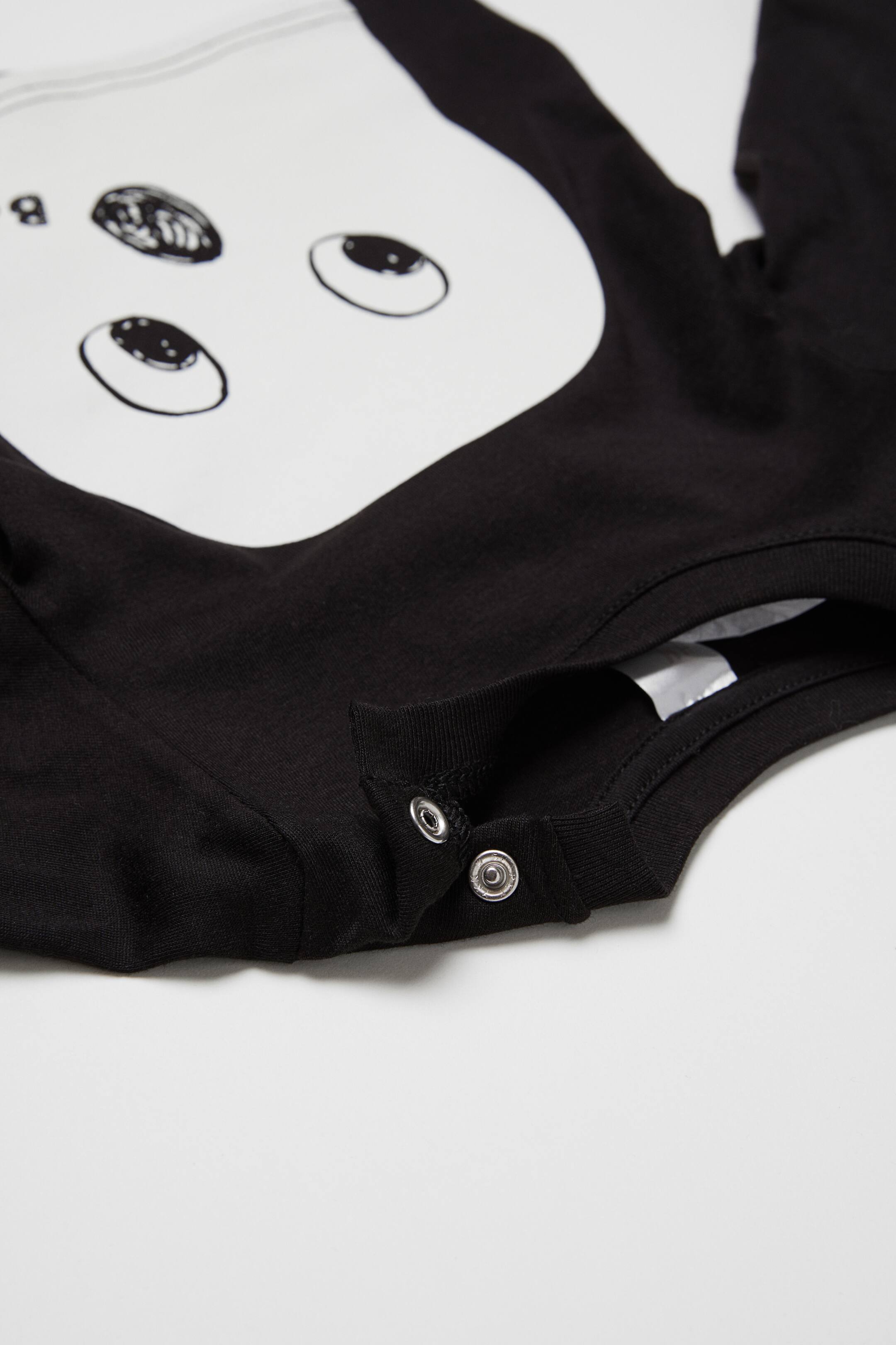 Größeres Bild ansehen: Shirt mit Druck - Schwarz/Gespenst - Kids | H&M DE 3