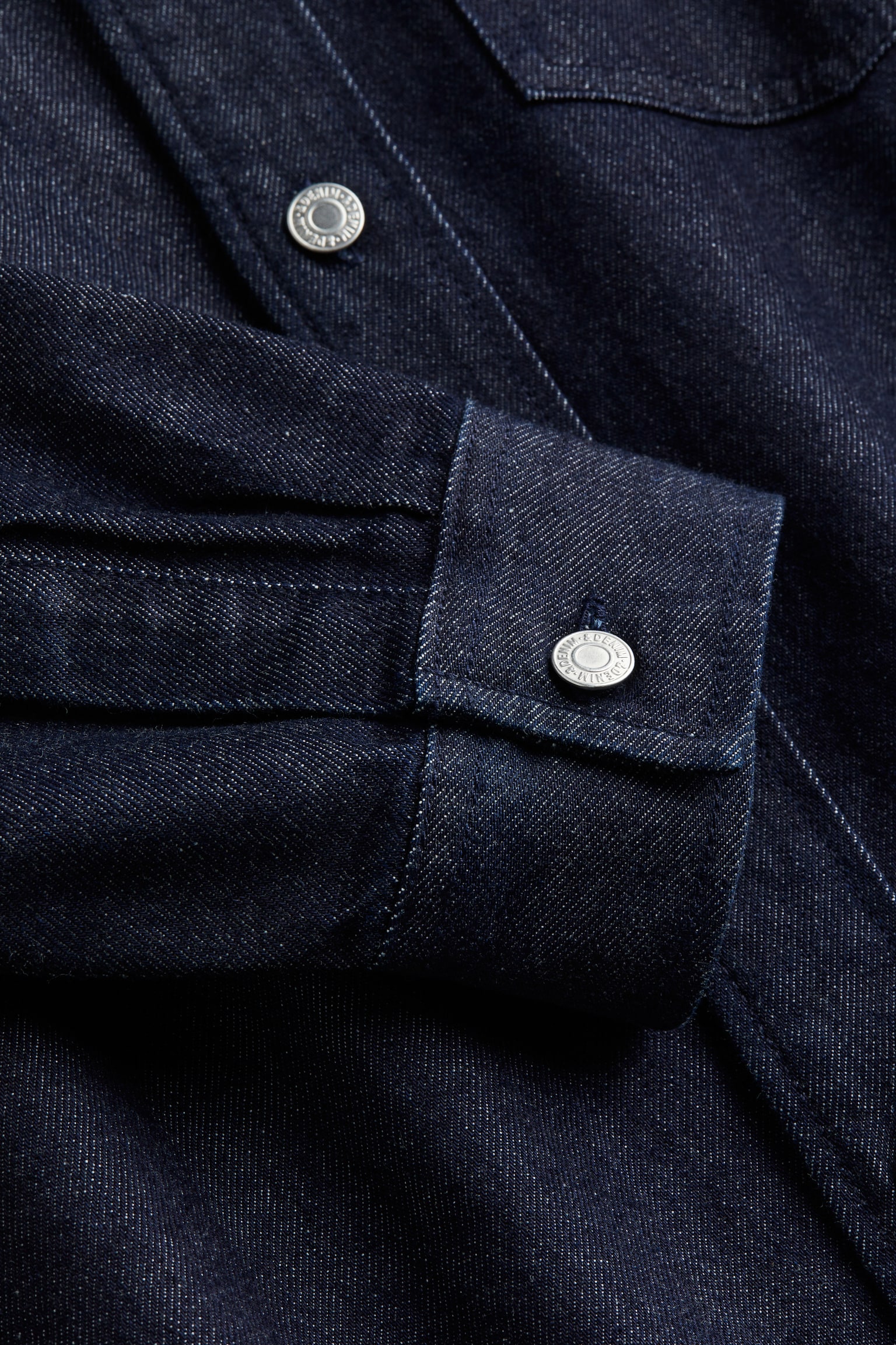 Regular Fit Denim Overshirt - Dark denim blue/Denim black/Denim blue - 5