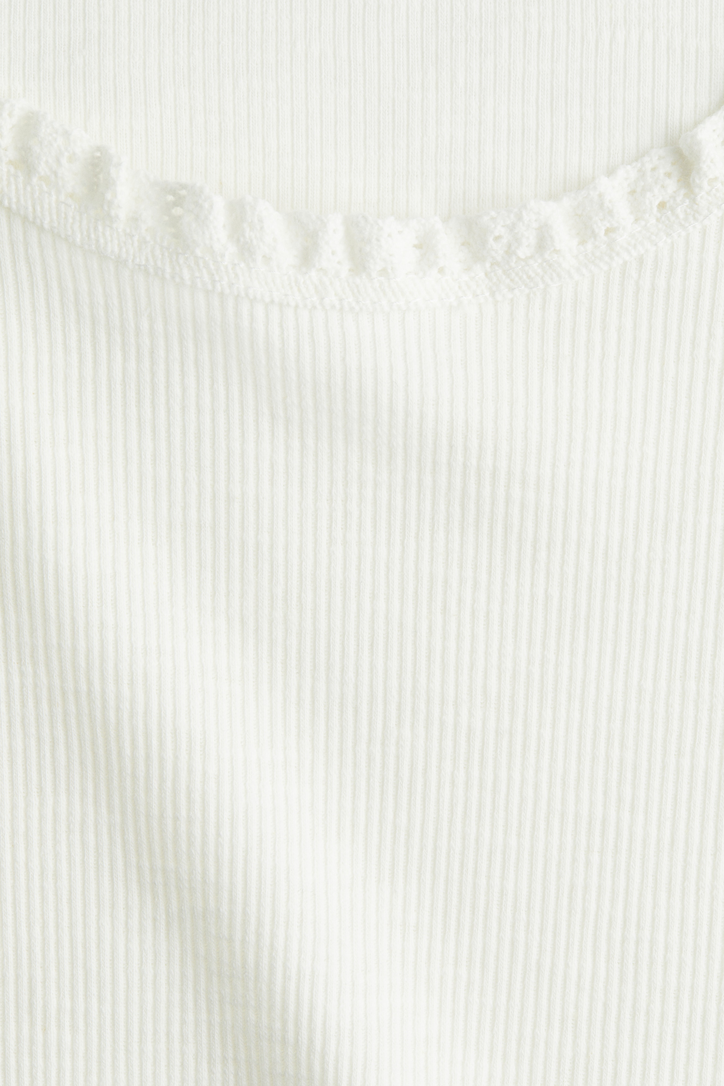 Lace-trimmed top
