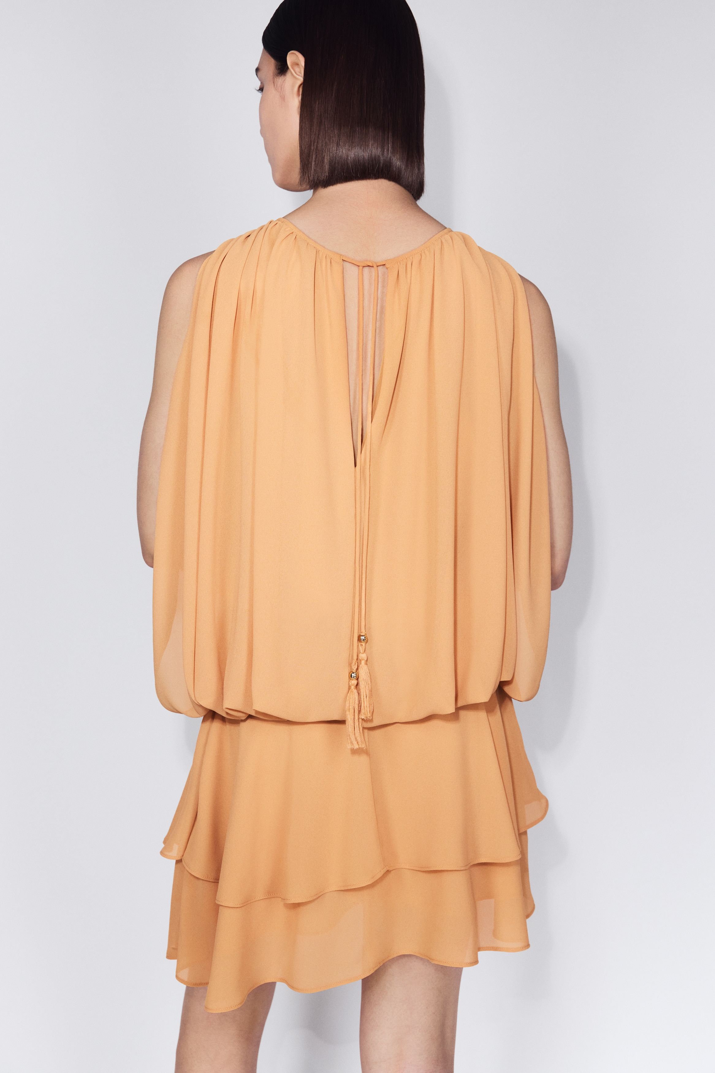 h&m orange bodycon dress Sleeveless Mini Avellina Skort Romper in Botticelli Print Linen | S