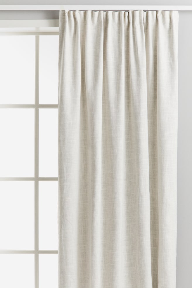 2-pack multiway blackout curtains - Natural white marl - 1
