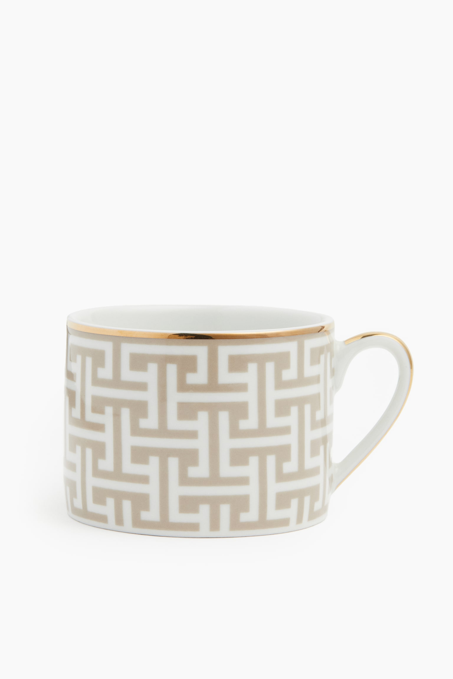 Porcelain cup - Light beige/Patterned/Black/Patterned/White/Leopard print/Light dusty pink/White/Striped/Black - 1