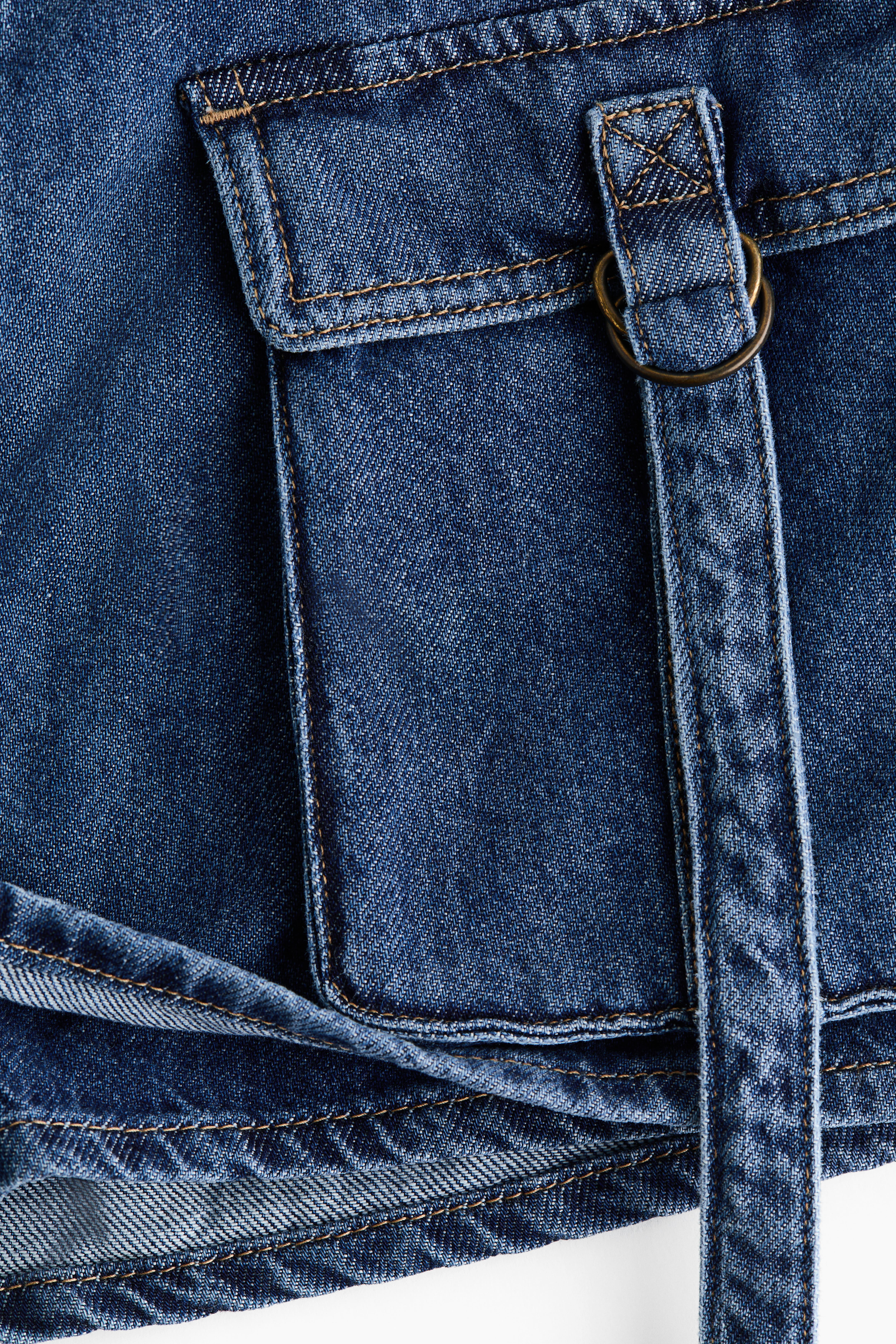 Cargo Denim Skort