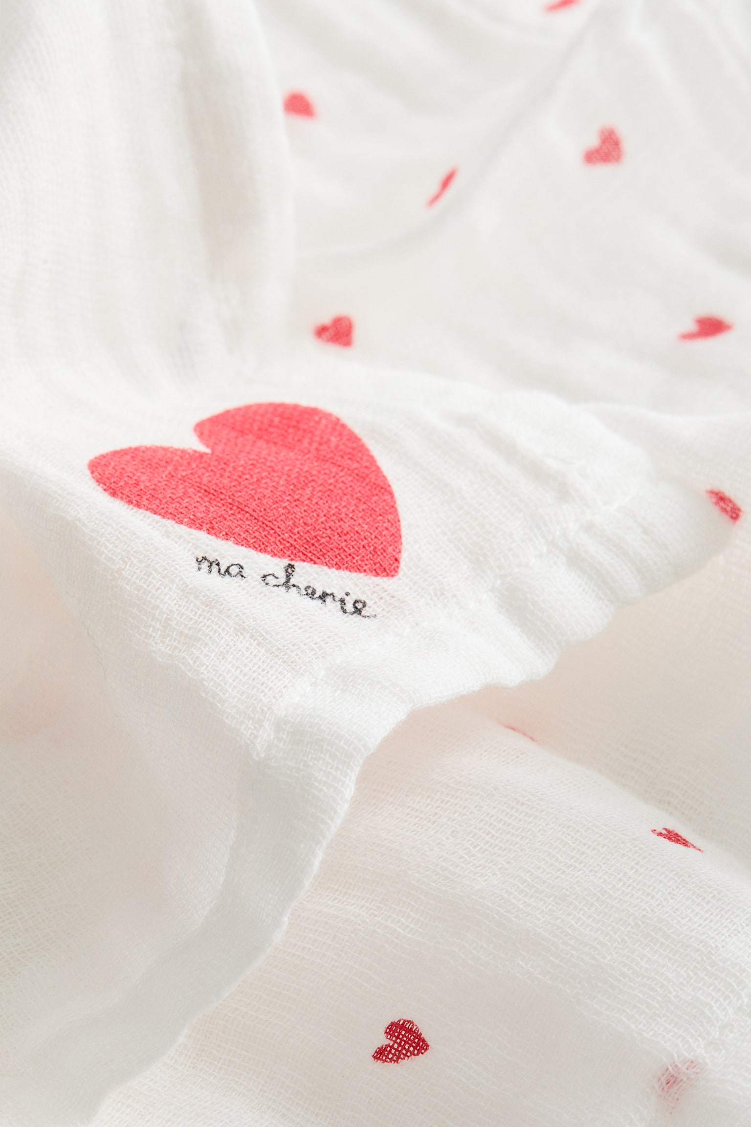 Σετ με 2 πανάκια για ρέψιμο από μουσελίνα - Λευκό/καρδιές/Λευκό/αρκούδες/Λευκό/αστέρια/Λευκό/φλοράλ/Λευκό/τριφύλλια/Λευκό/σκύλοι - 2