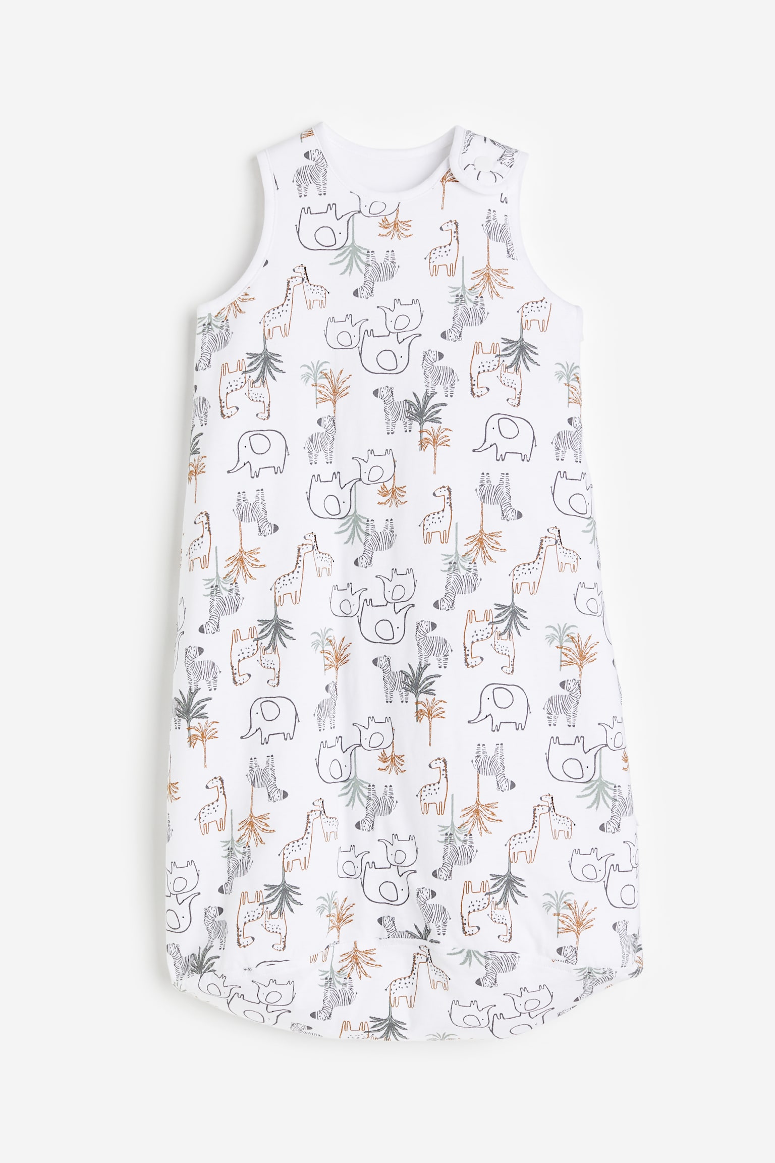 Printed sleep bag - White/Animals/White/Animals/Dark grey/Sweet Dreams/Light grey marl/Koala/White/Koalas/White/Floral/White/Giraffes/Light dusty pink/Hearts/White/Hot Air Balloons/Light blue/Animals/Light pink/Floral - 1