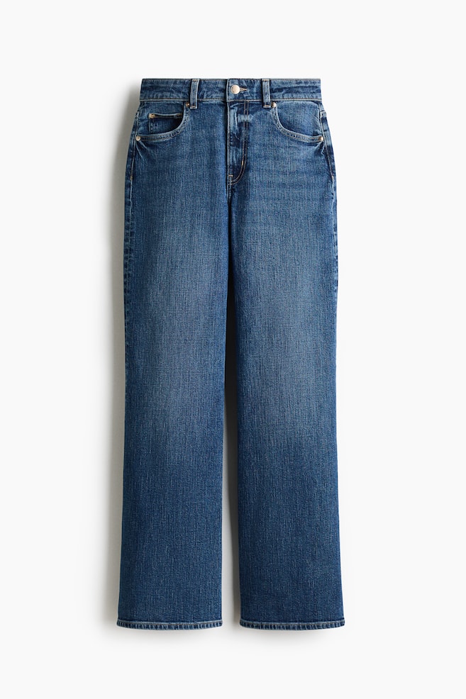 Wide High Waist Jeans - Blu denim/Blu denim/Blu denim chiaro/Blu denim scuro/Blu denim chiaro/Blu denim navy/Bianco/Blu denim chiaro/Blu denim lavato/Bianco/Blu denim navy/Marrone scuro/Grigio denim scuro/Blu denim chiaro/Blu denim chiaro/Marrone scuro/Blu denim scuro - 1