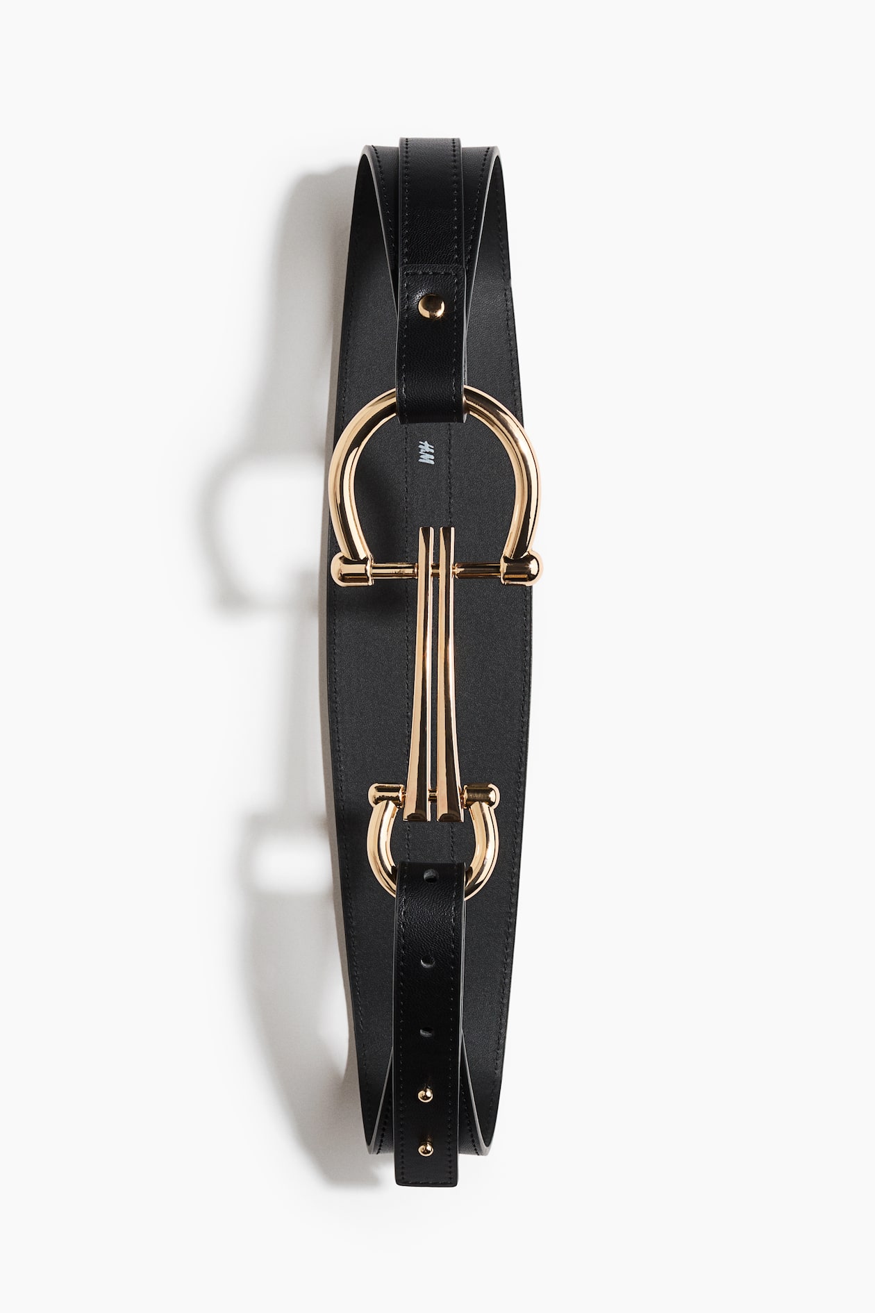 H&M Elegant Black Knotted Belt Women main image 4