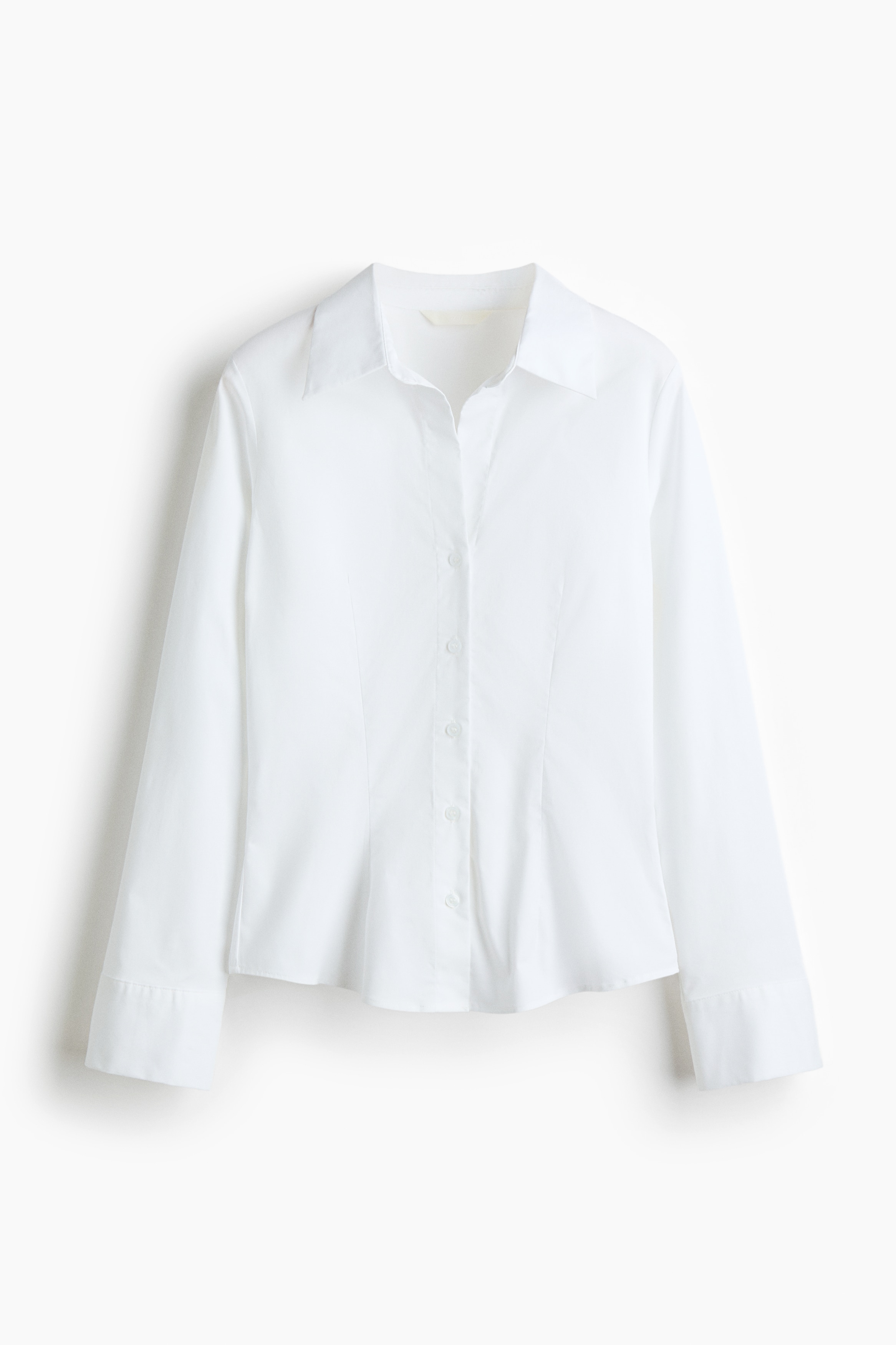 Fitted Shirt - White/Dark blue/striped/Black