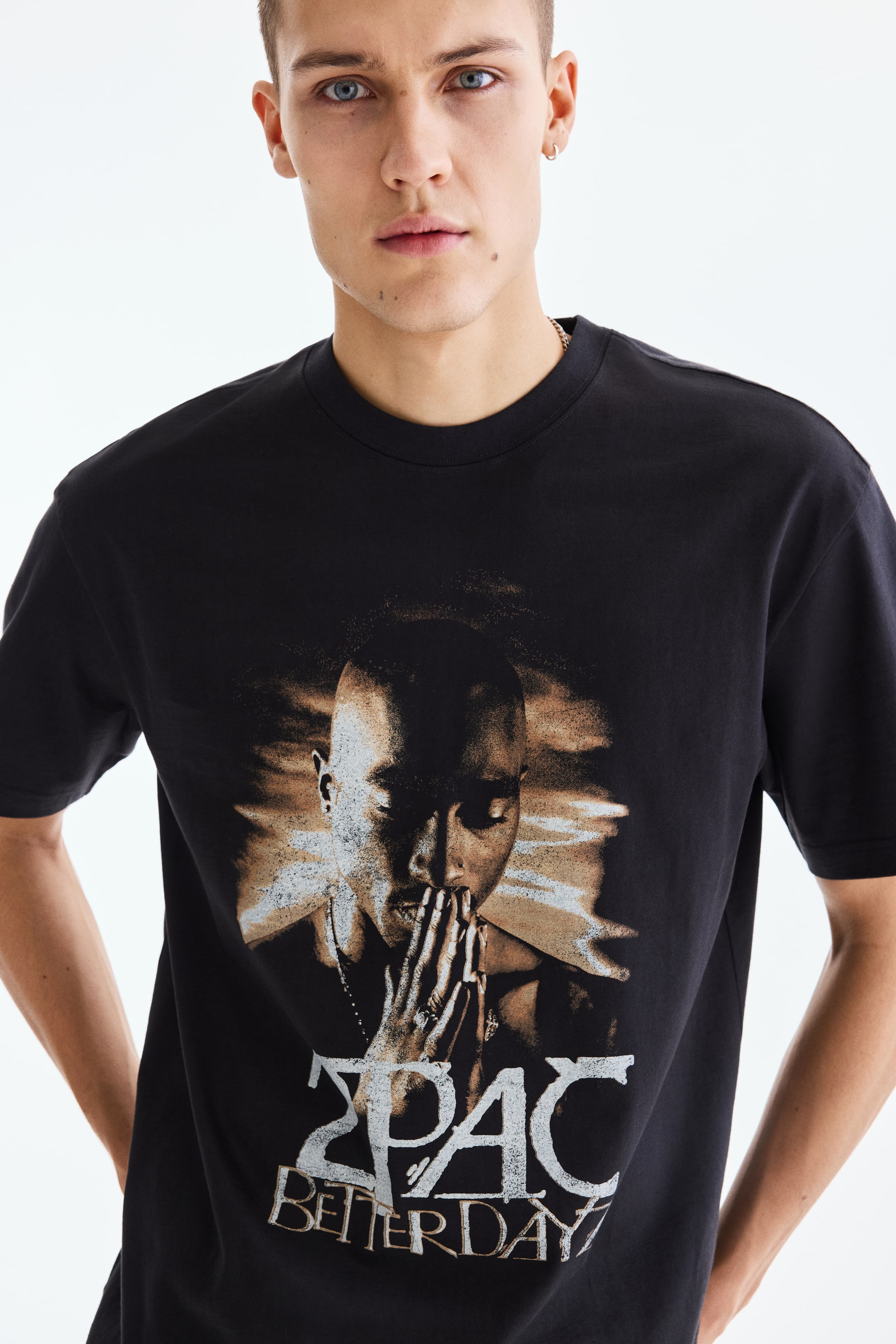 Мужские футболки H&M Loose Fit T-shirt — фото 7